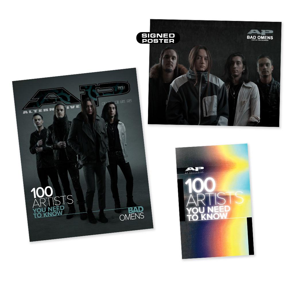 Bad Omens - 100 Artists - Alternative Press Magazine Issue 391 - Signed Collection Cover Collection Alternative Press Magazine