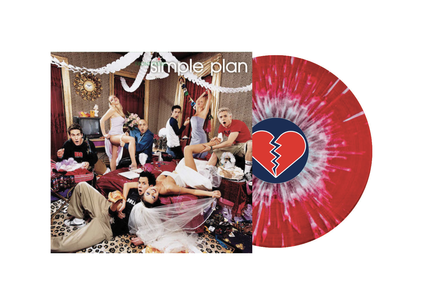 SIMPLE PLAN ‘NO PADS, NO HELMETS...JUST BALLS’ LP (Limited Edition – Only 700 Made, Red White Splatter Vinyl) + SPECIAL COLLECTOR'S EDITION DELUXE MAGAZINE