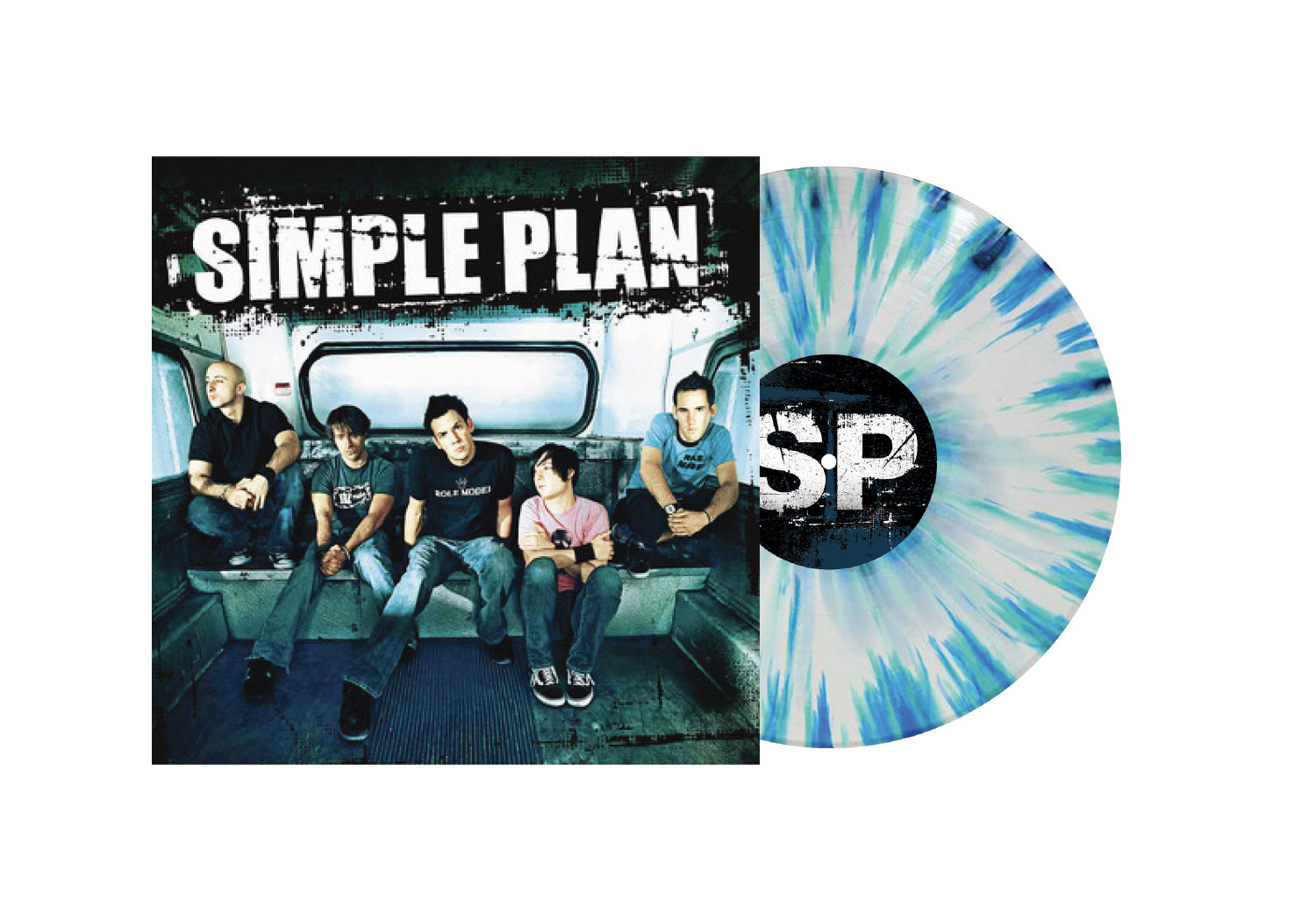 SIMPLE PLAN ‘STILL NOT GETTING ANY...’ LP (Limited Edition – Only 700 Made, Clear w/ Blue, Green and White Splatter Vinyl)