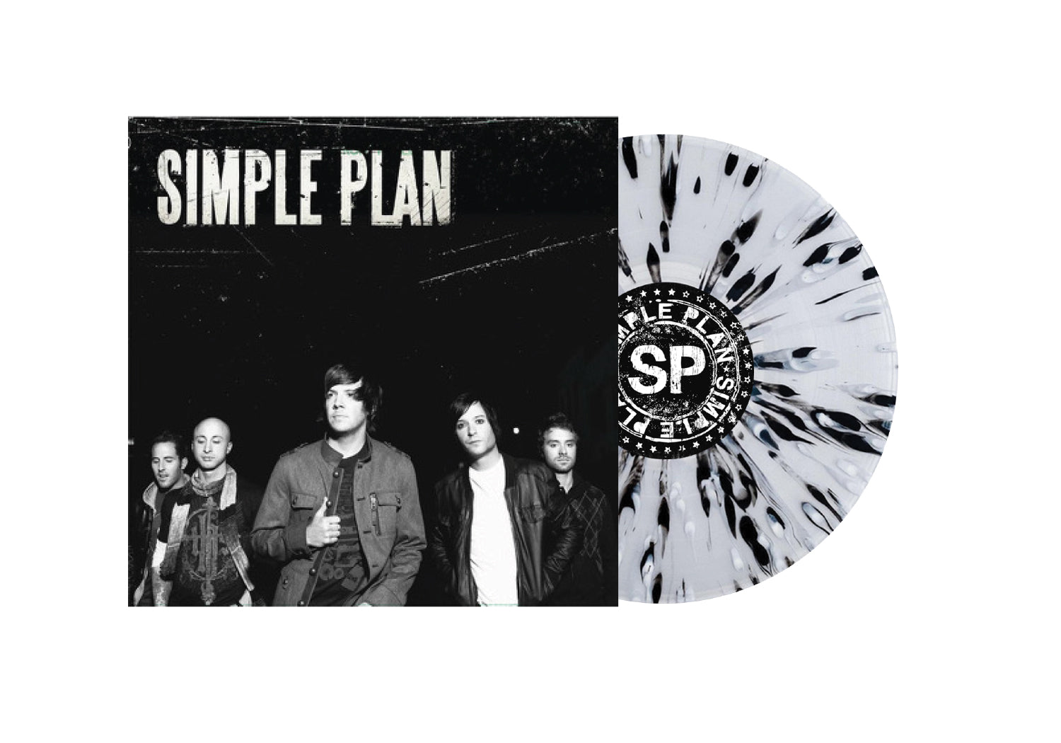 SIMPLE PLAN ‘SIMPLE PLAN’ LP (Limited Edition – Only 500 Made, Clear w/ Black and White Splatter Vinyl)