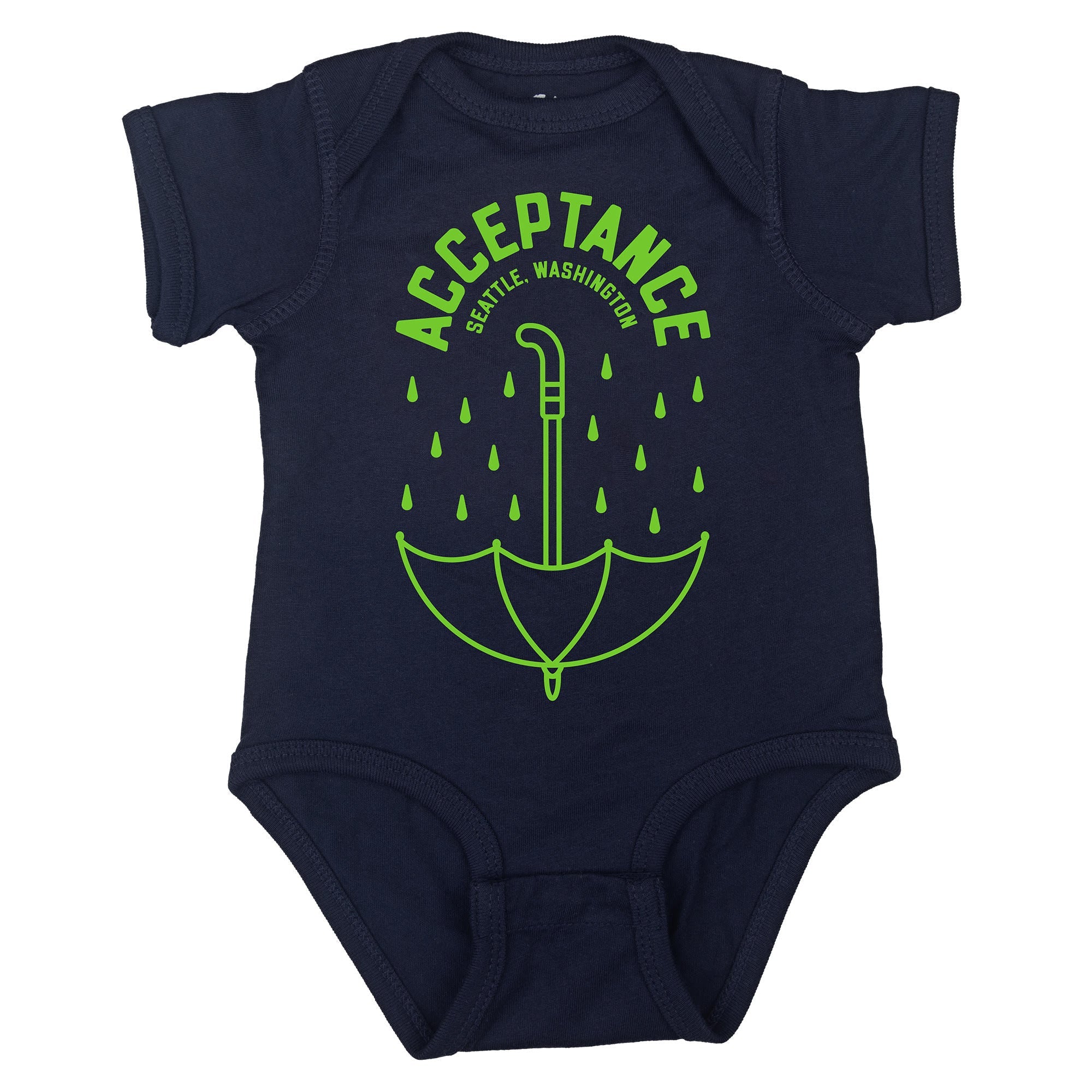 ACCEPTANCE NAVY ONESIE