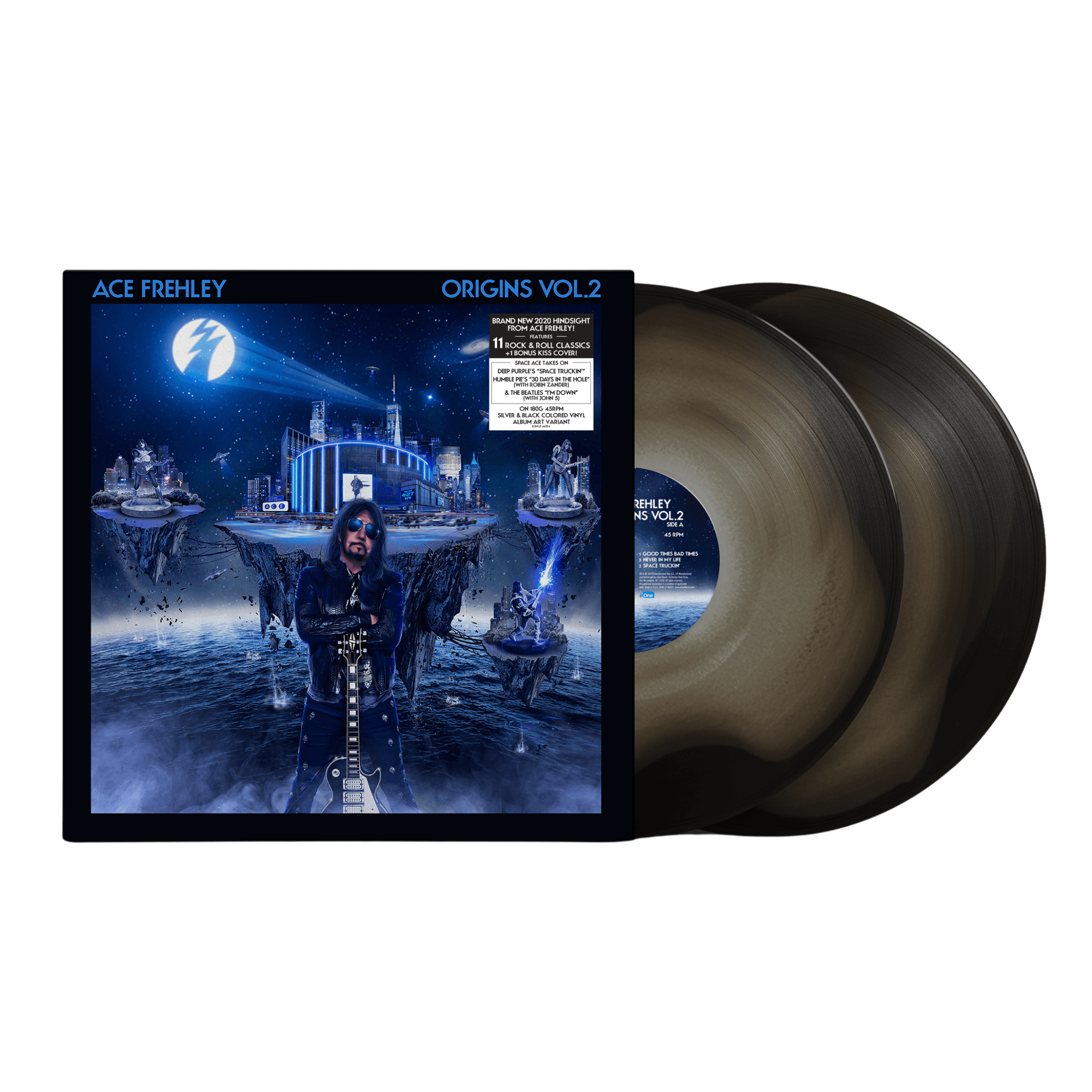 ACE FREHLEY 'ORIGINS VOL. 2' 2LP (Silver Black Ice Vinyl)