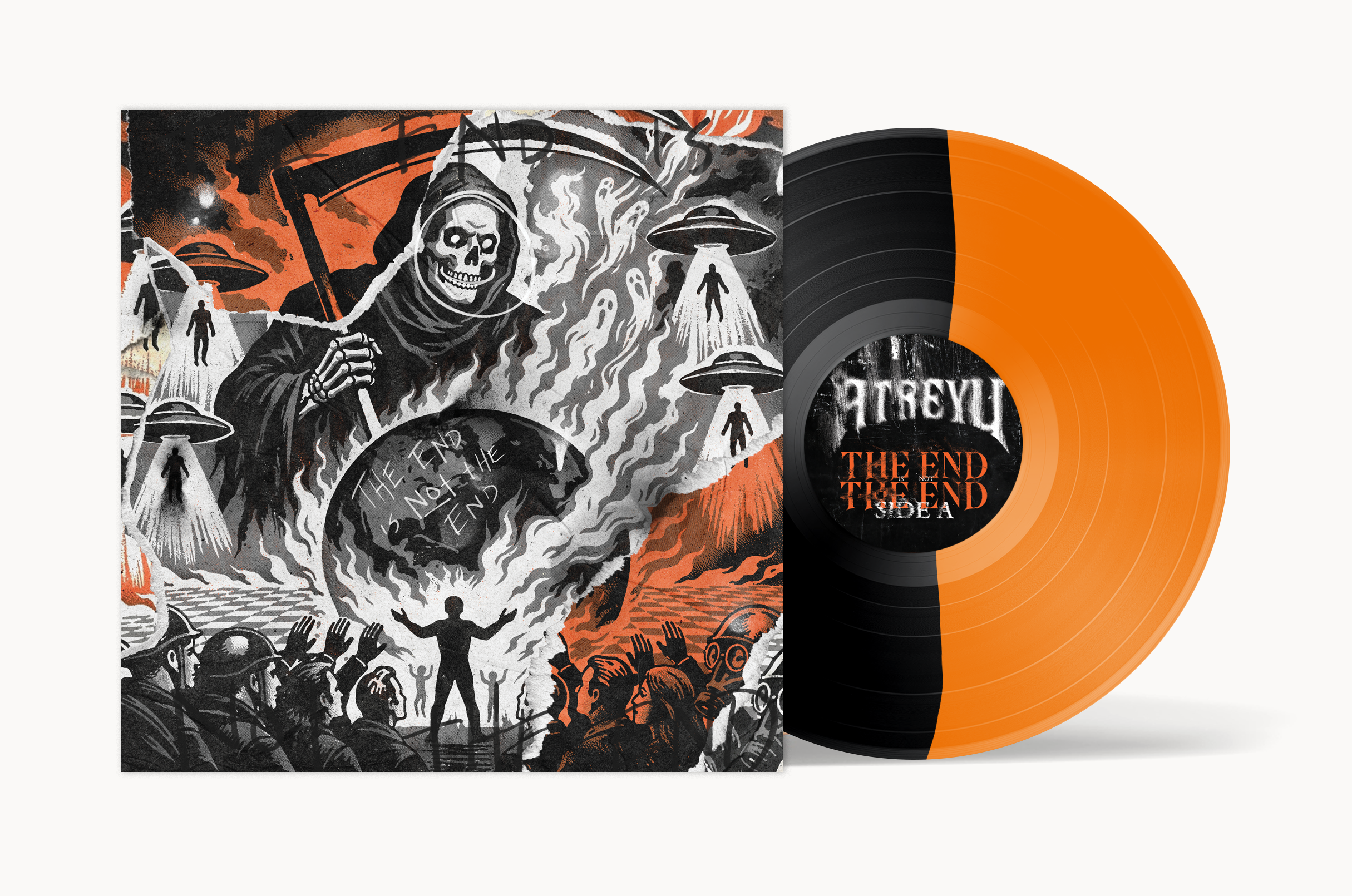 ATREYU ‘THE END IS NOT THE END’ LP (US Exclusive – Limited to 500, Half Black/Half Orange Vinyl)