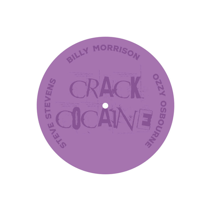 BILLY MORRISON, OZZY OSBOURNE, & STEVE STEVENS 'CRACK COCAINE' 12" (Limited Edition – Opaque Violet w/ Etched-B Side Vinyl)