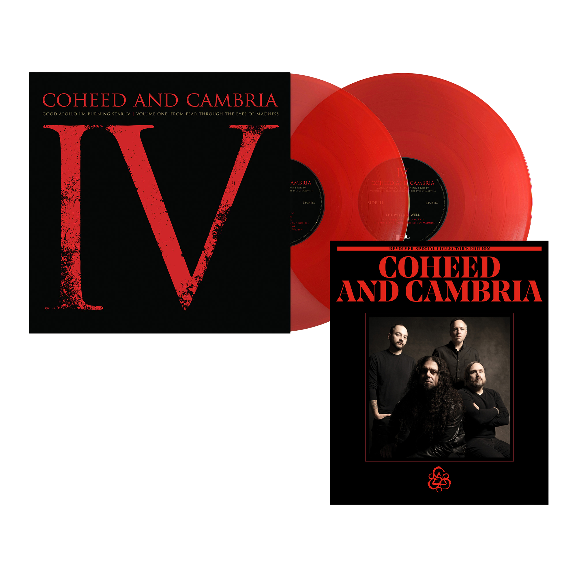COHEED AND CAMBRIA ‘GOOD APOLLO I'M BURNING STAR IV VOLUME ONE:  FROM FEAR THROUGH THE EYES OF MADNESS’ 2LP (Exclusive, Limited to 1000, Translucent Ruby Vinyl) + SPECIAL COLLECTOR'S EDITION DELUXE MAGAZINE