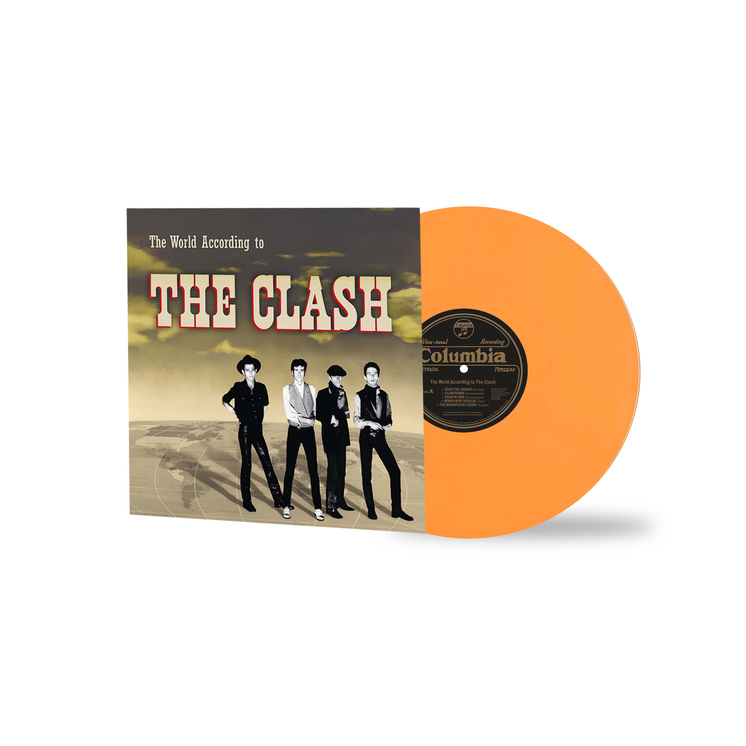 THE CLASH 'THE WORLD ACCORDING TO THE CLASH' LP (Orange Vinyl)