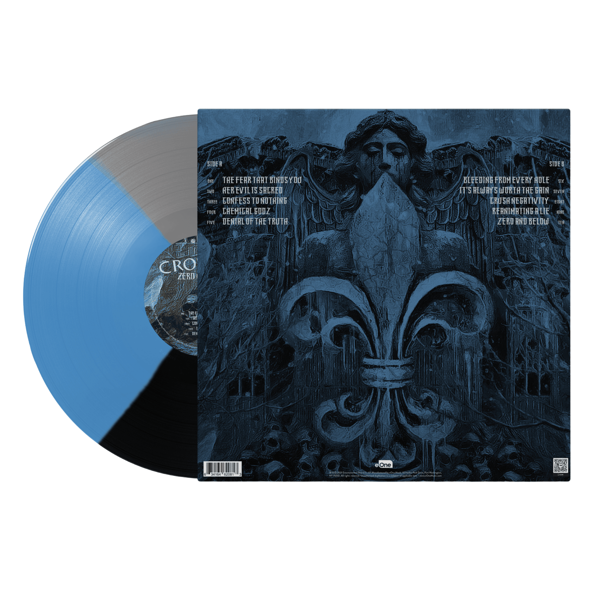 CROWBAR 'ZERO AND BELOW' LP (Blue Tri-Color Vinyl)