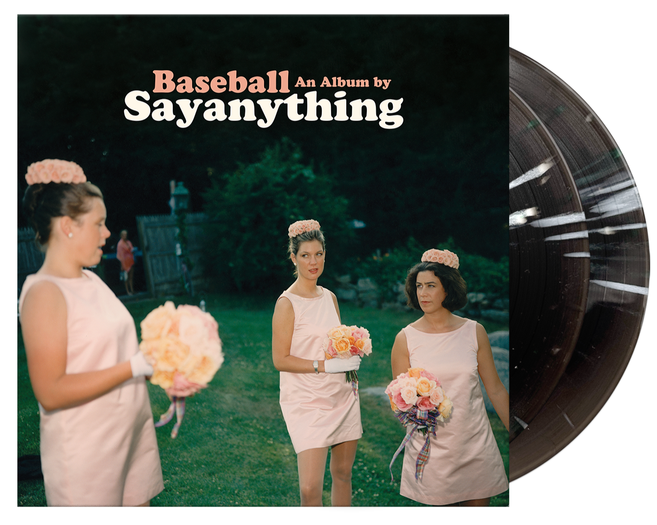 SAY ANYTHING ‘BASEBALL’ 2LP (Limited Edition – Only 300 Made, Black Ice Ghostly w/ Bone, Pink & Evergreen Splatter Vinyl)