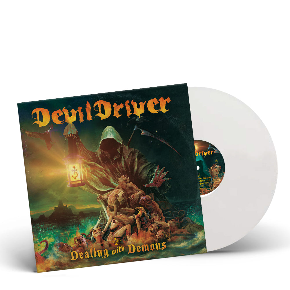 DEVILDRIVER - 'DEALING WITH DEMONS PART I' LIMITED-EDITION WHITE VINYL' ONLY 200 MADE