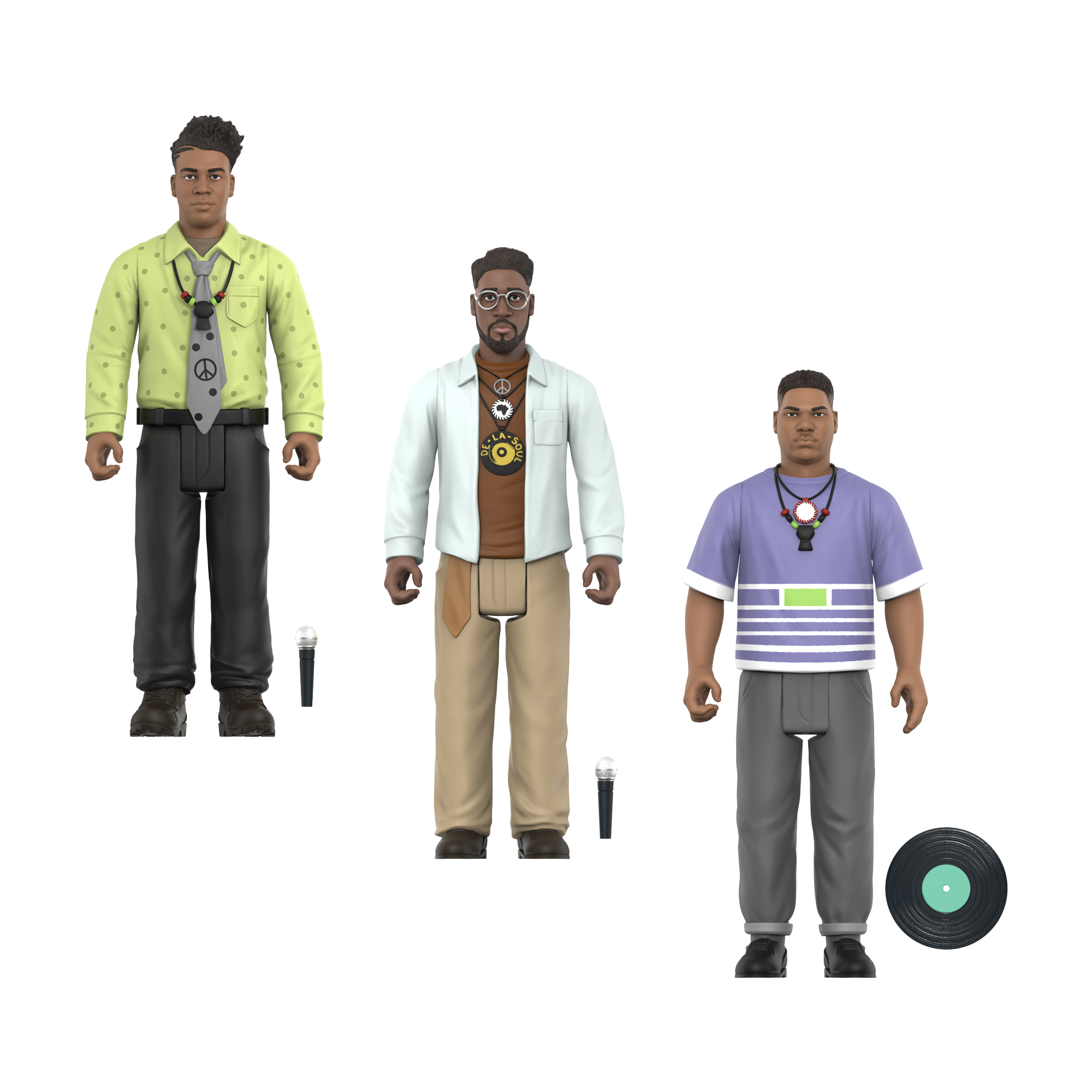 DE LA SOUL (ME, MYSELF & I) REACTION FIGURE WAVE 1 - 3-PACK