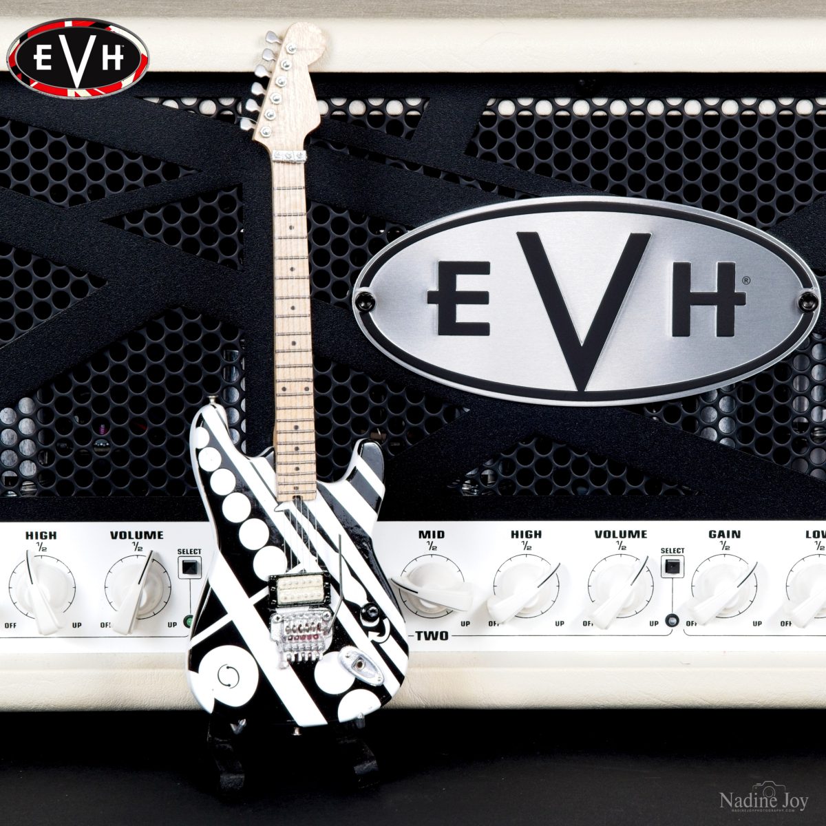 EDDIE VAN HALEN EVH “CIRCLES” MINI GUITAR REPLICA COLLECTIBLE - OFFICIALLY LICENSED