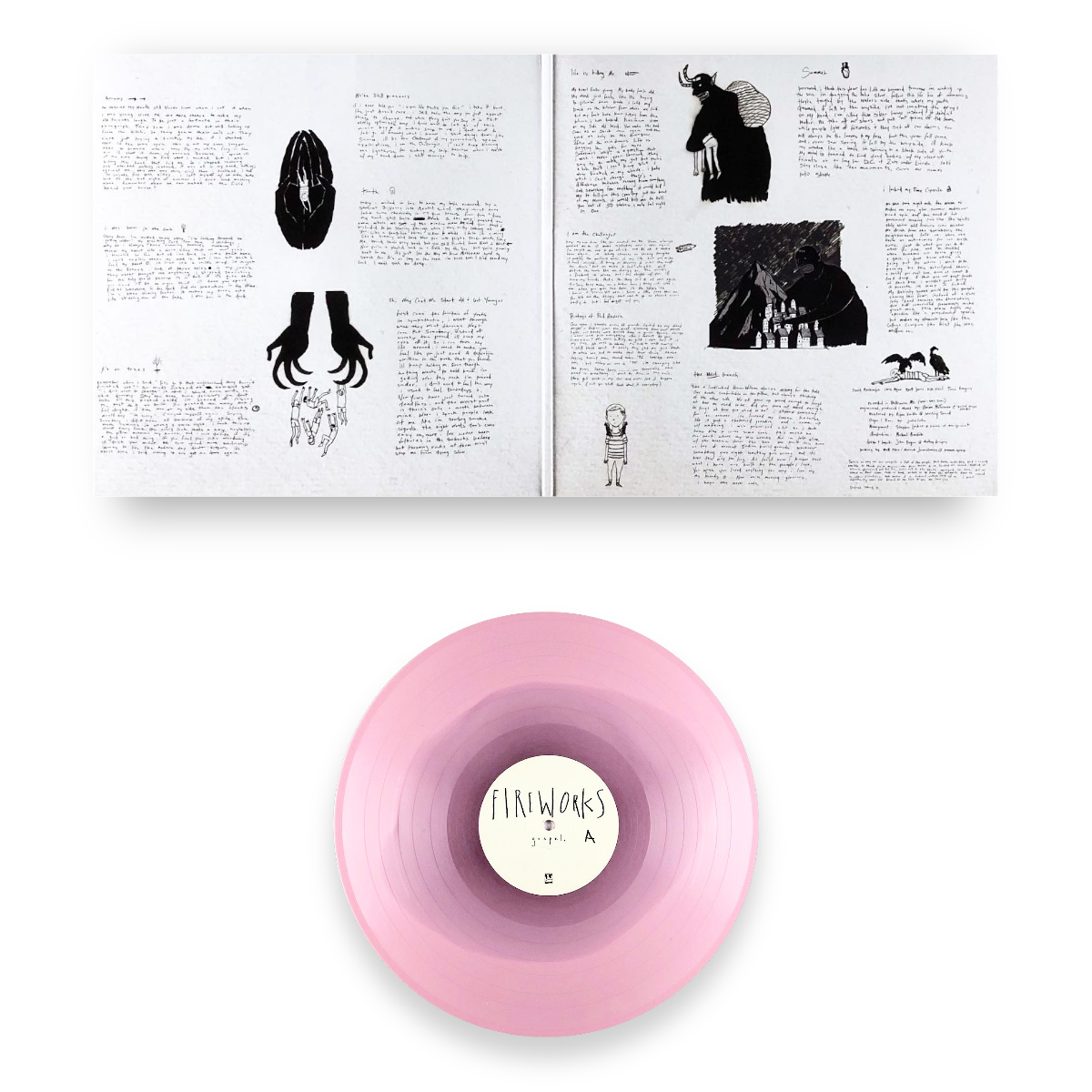 FIREWORKS ‘GOSPEL’ LP (Limited Edition – Only 350 Made, Pink w/ Red Blob Vinyl)