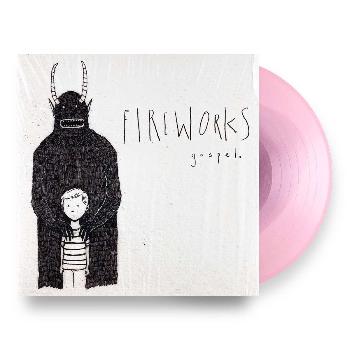 FIREWORKS ‘GOSPEL’ LP (Limited Edition – Only 350 Made, Pink w/ Red Blob Vinyl)