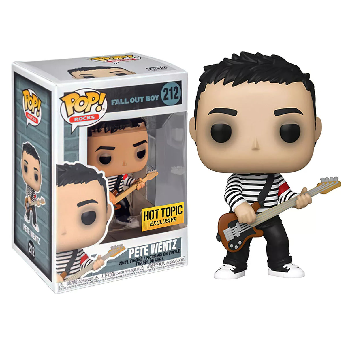 FALL OUT BOY PETE WENTZ FUNKO POP! ROCKS FIGURE (Striped Sweater)