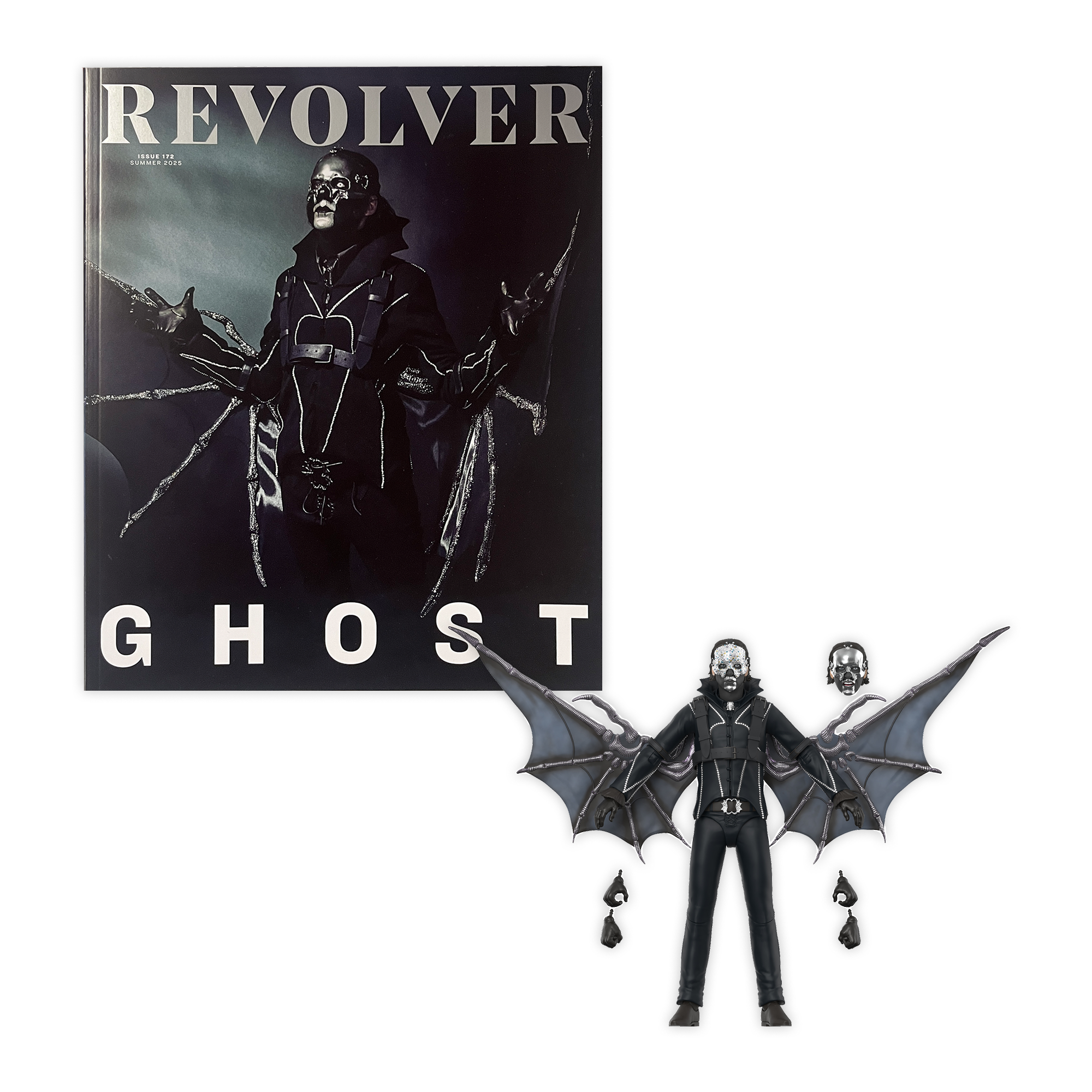 GHOST PAPA V PERPETUA (BAT WINGS) ULTIMATES! FIGURE w/Revolver Alternate Bat Cover Issue