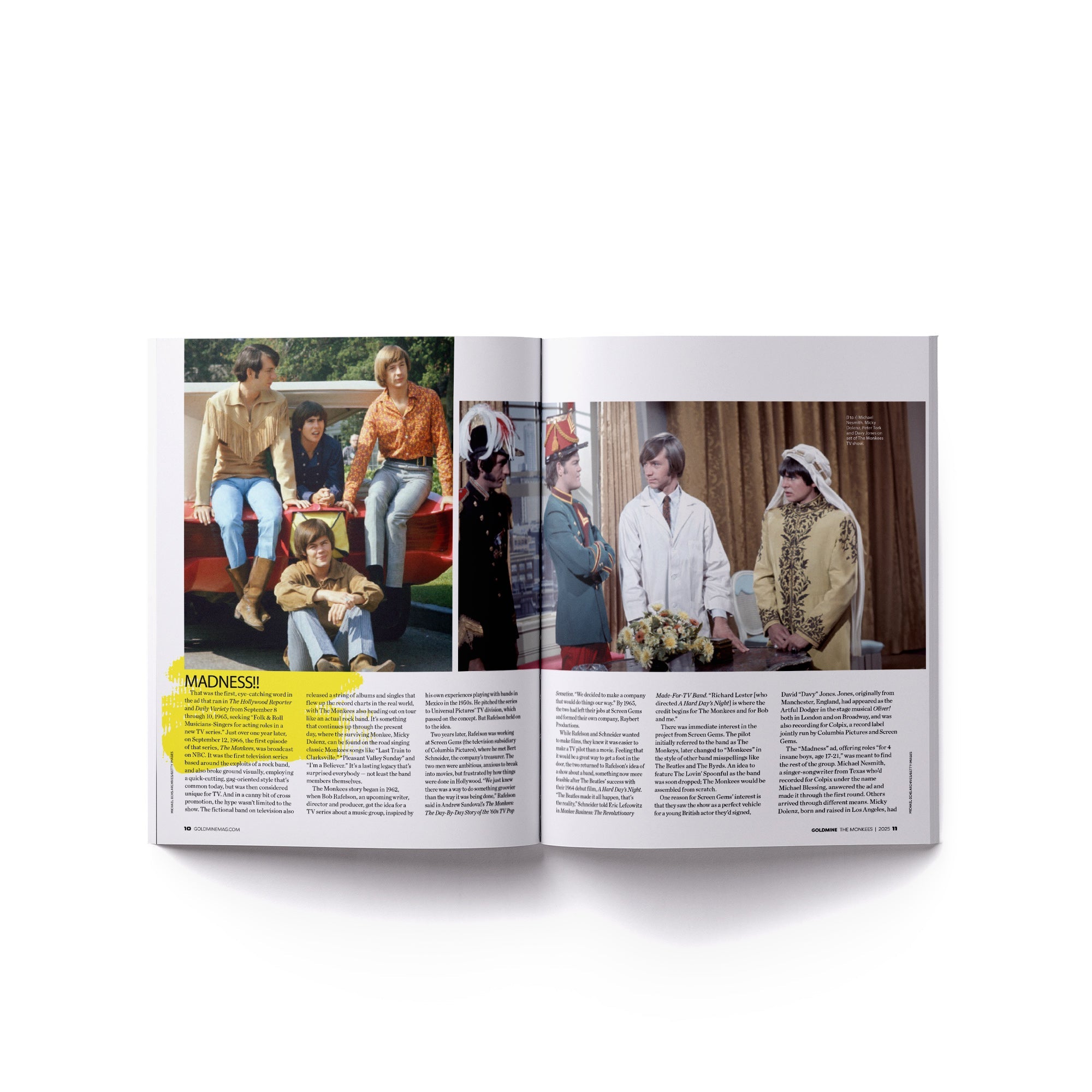 THE MONKEES x GOLDMINE SPECIAL COLLECTOR'S EDITION MAGAZINE