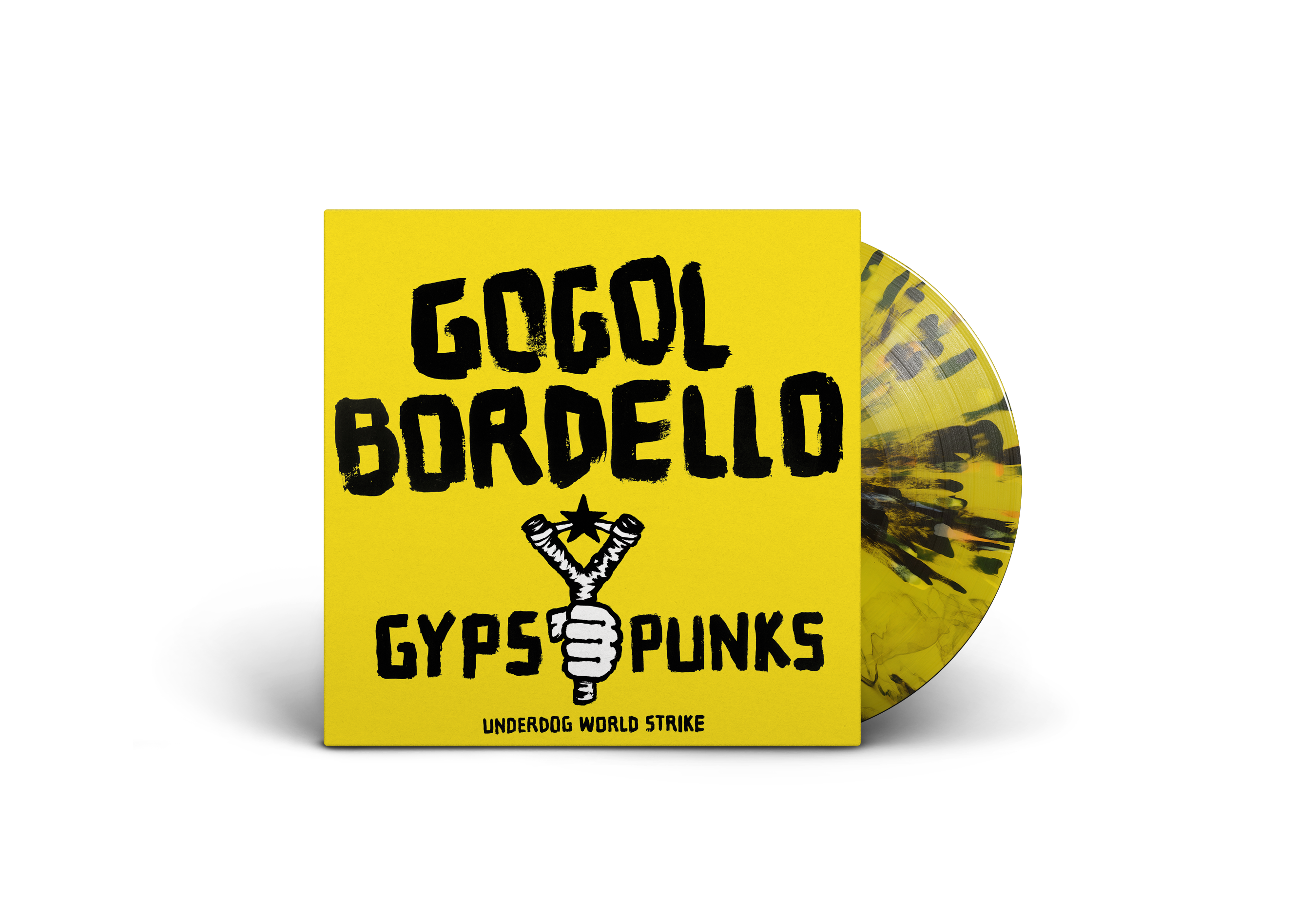 GOGOL BORDELLO ‘GYPSY PUNKS UNDERDOG WORLD STRIKE’ 2LP (Exclusive – Limited to 300, Yellow w/ Black Splatter Vinyl)