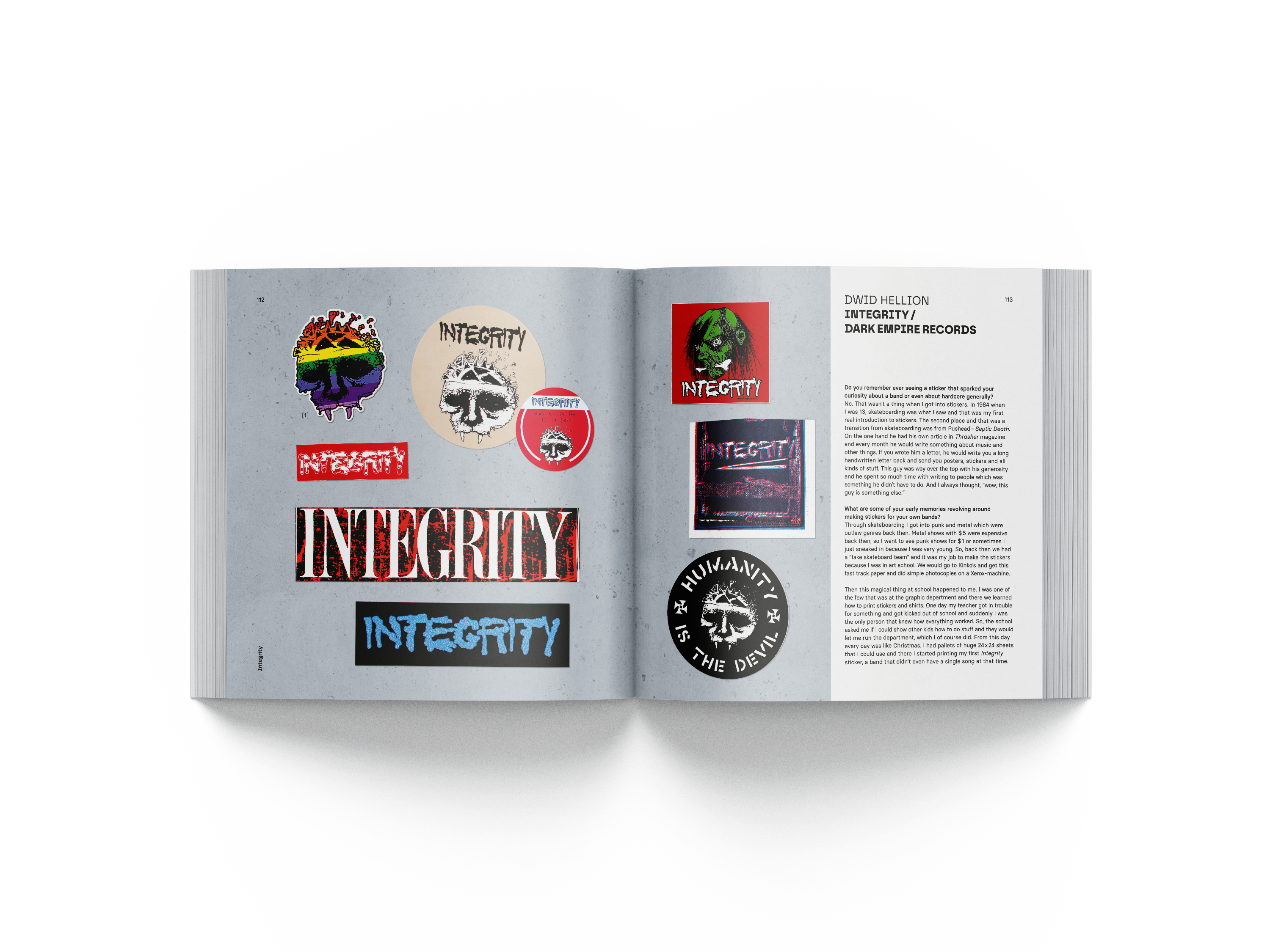 FREE STICKERS WITH EVERY ORDER: A HISTORY OF HARDCORE STICKERS BOOK