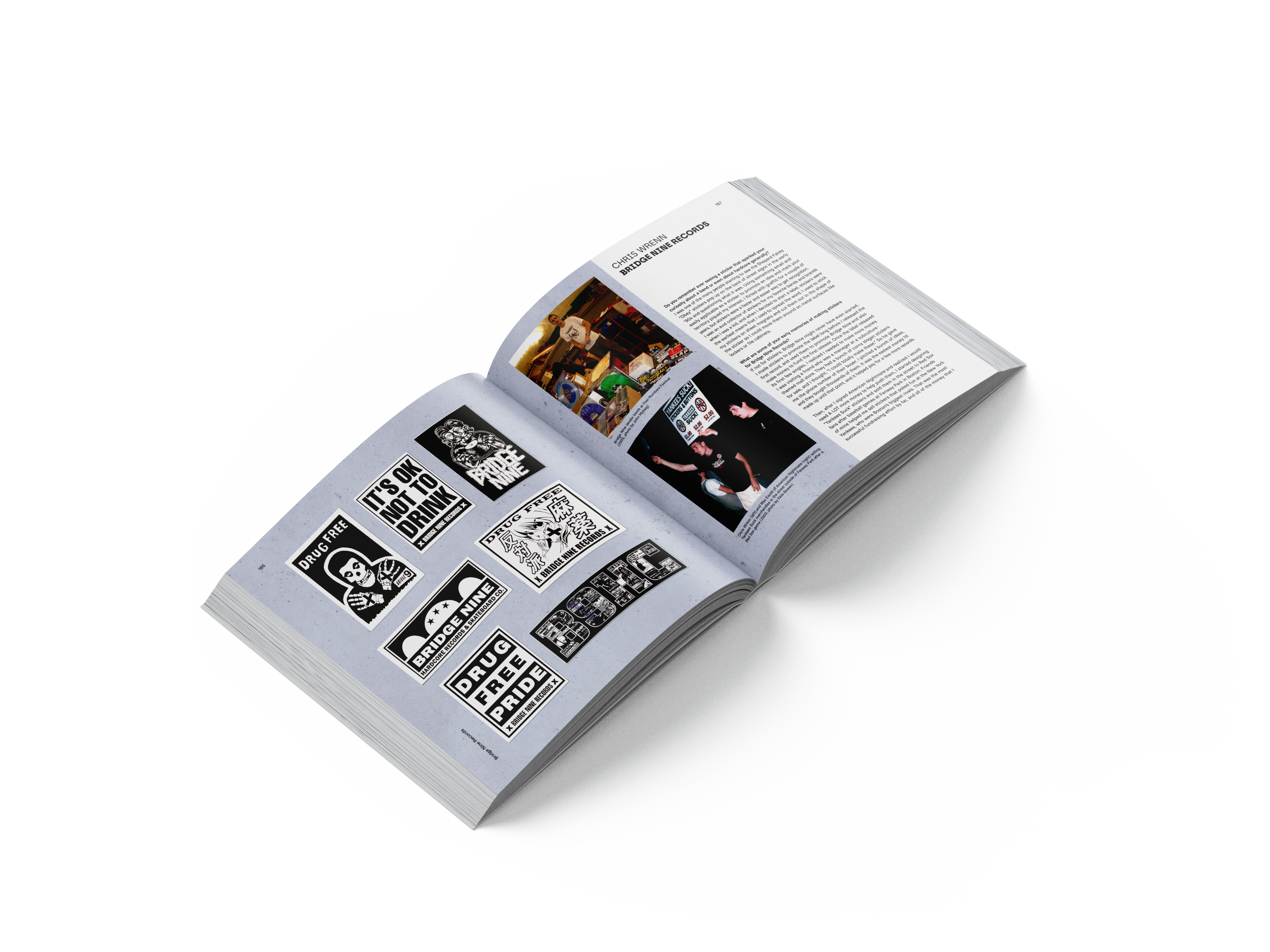 FREE STICKERS WITH EVERY ORDER: A HISTORY OF HARDCORE STICKERS BOOK