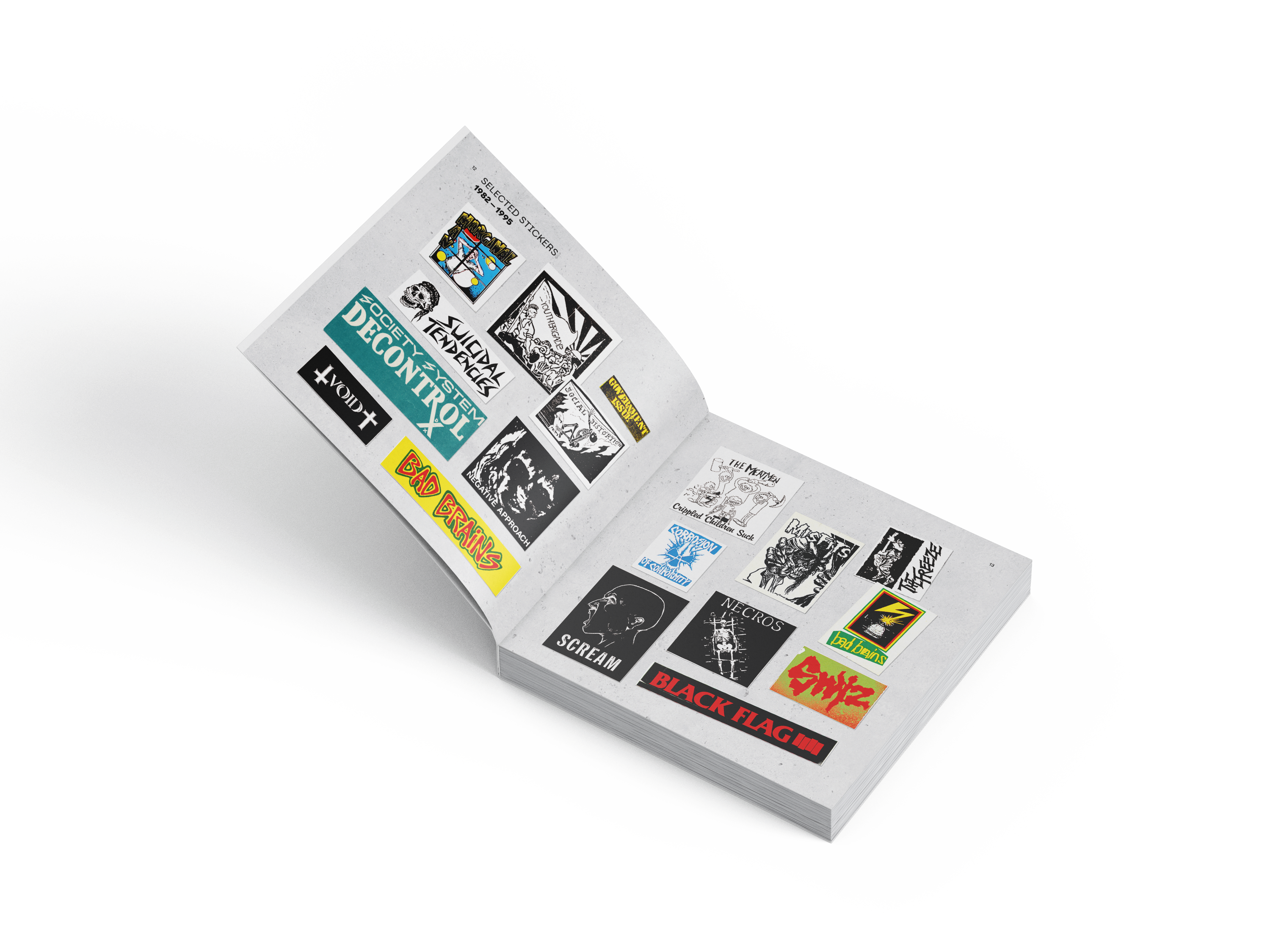 FREE STICKERS WITH EVERY ORDER: A HISTORY OF HARDCORE STICKERS BOOK