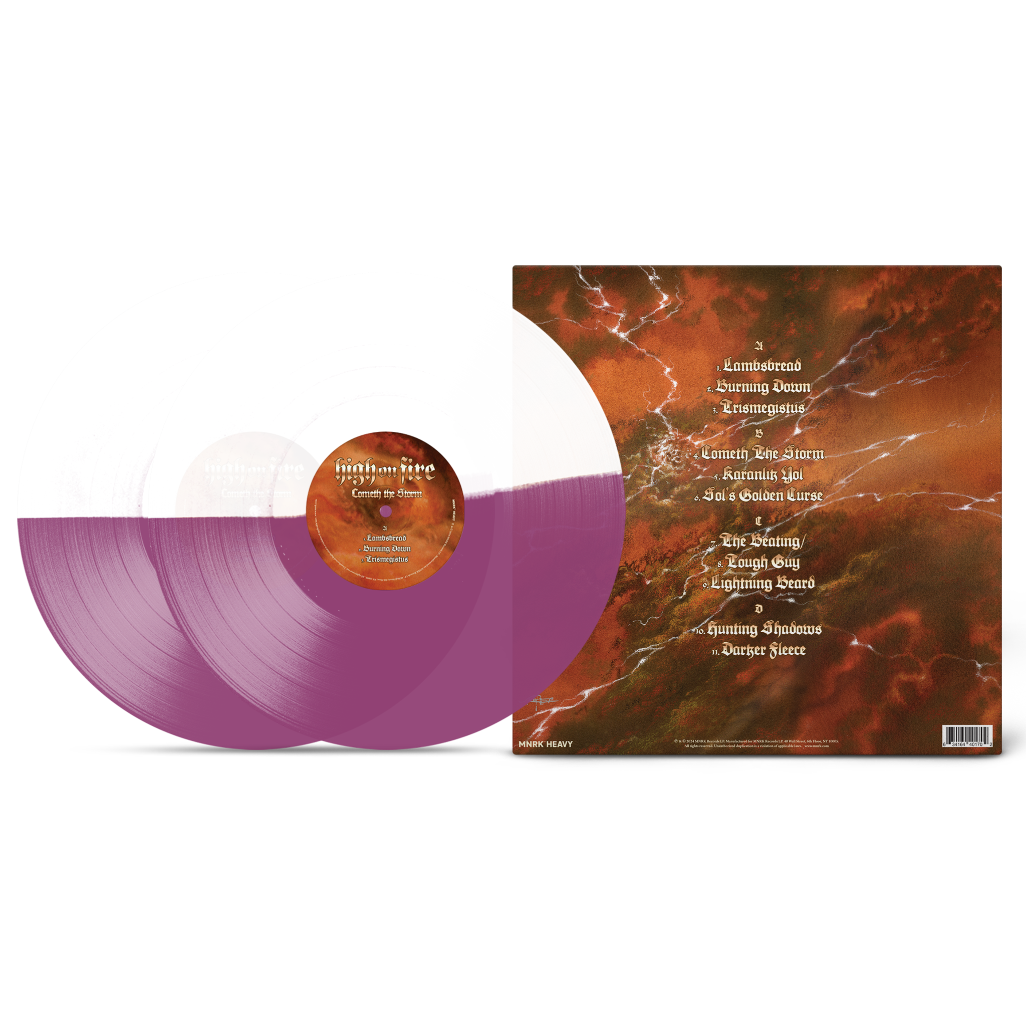 HIGH ON FIRE 'COMETH THE STORM' 2LP (Half/Half Vinyl)