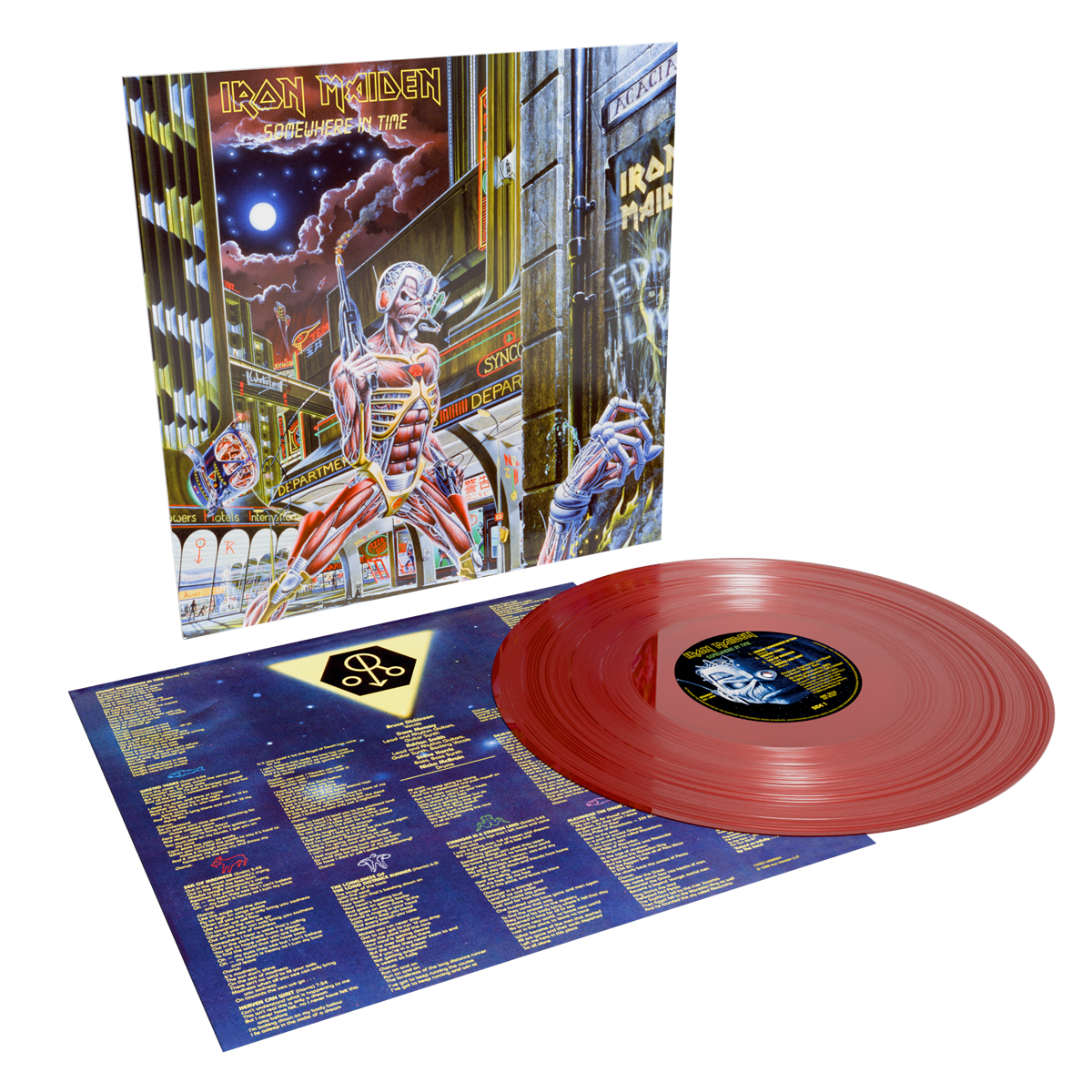 IRON MAIDEN 'SOMEWHERE IN TIME' LP (40th Anniversary, Oxblood Vinyl)