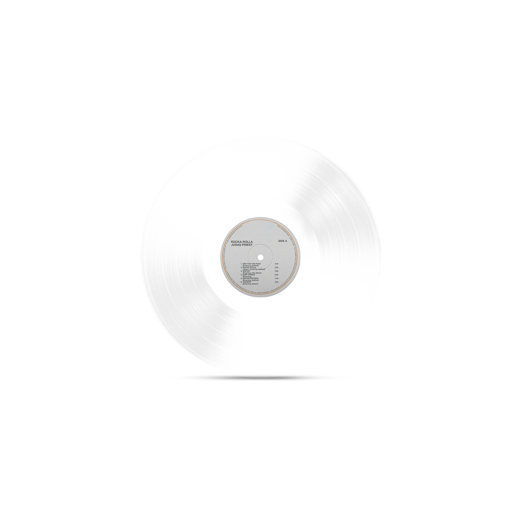 JUDAS PRIEST 'ROCKA ROLLA' 50TH ANNIVERSARY LP (Glass Clear Vinyl)