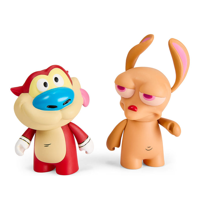 REN & STIMPY 3" VINYL KIDROBOT FIGURE SET