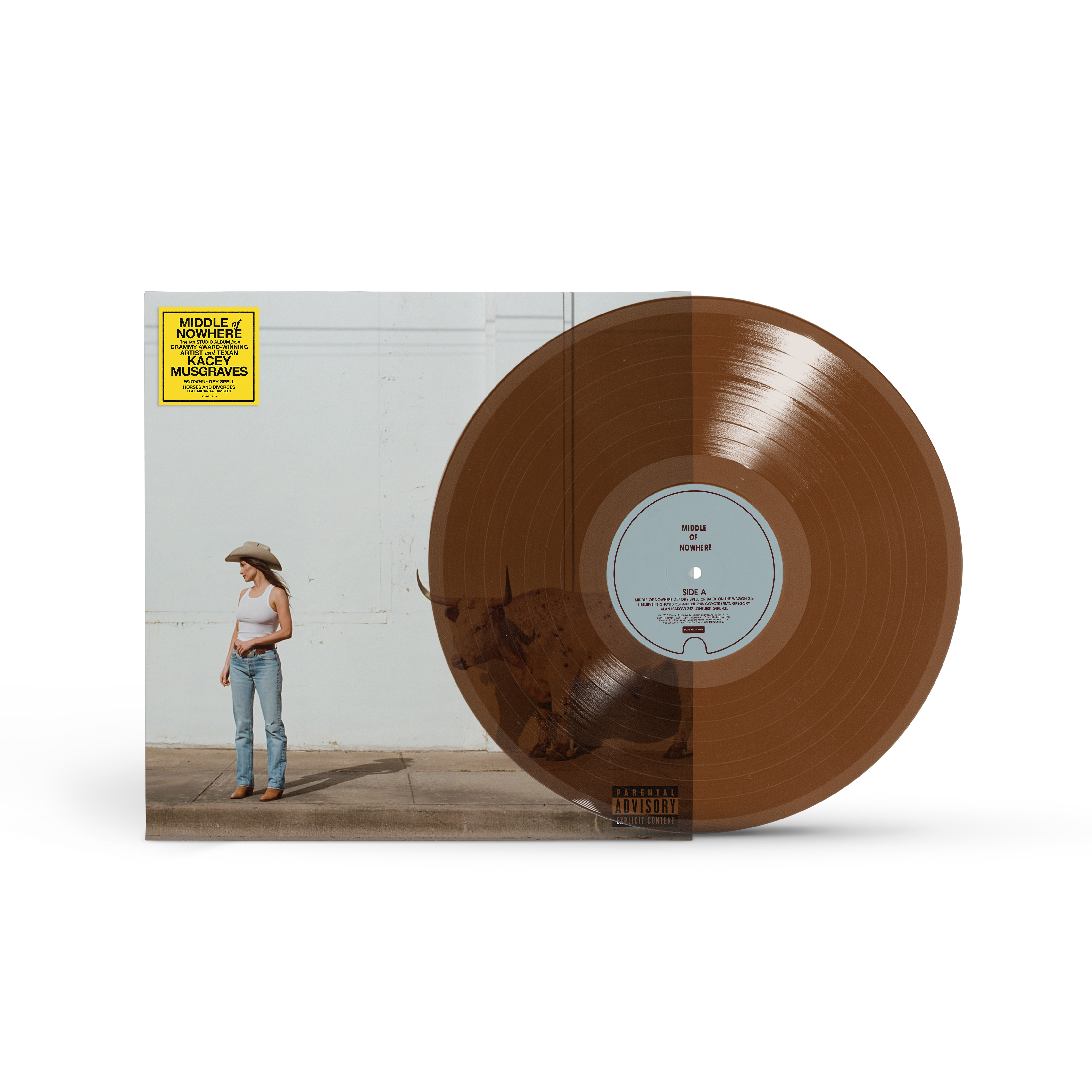 KACEY MUSGRAVES 'MIDDLE OF NOWHERE' LP (Whiskey Vinyl)