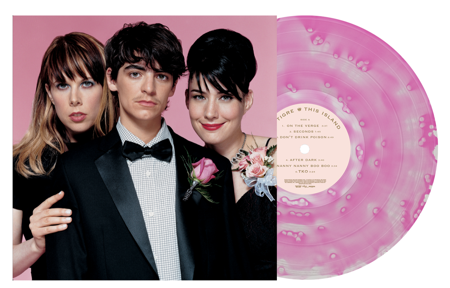 LE TIGRE ‘THIS ISLAND’ LP (Limited Edition – Only 200 Made, Neon Pink Galaxy Vinyl)