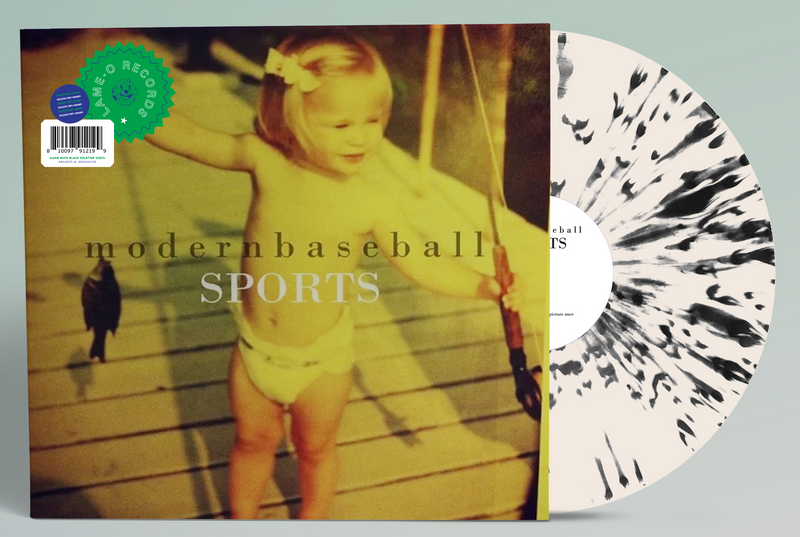 MODERN BASEBALL ‘SPORTS’ LP (Limited Edition – Only 400 made, Clear w/ Black Splatter Vinyl)