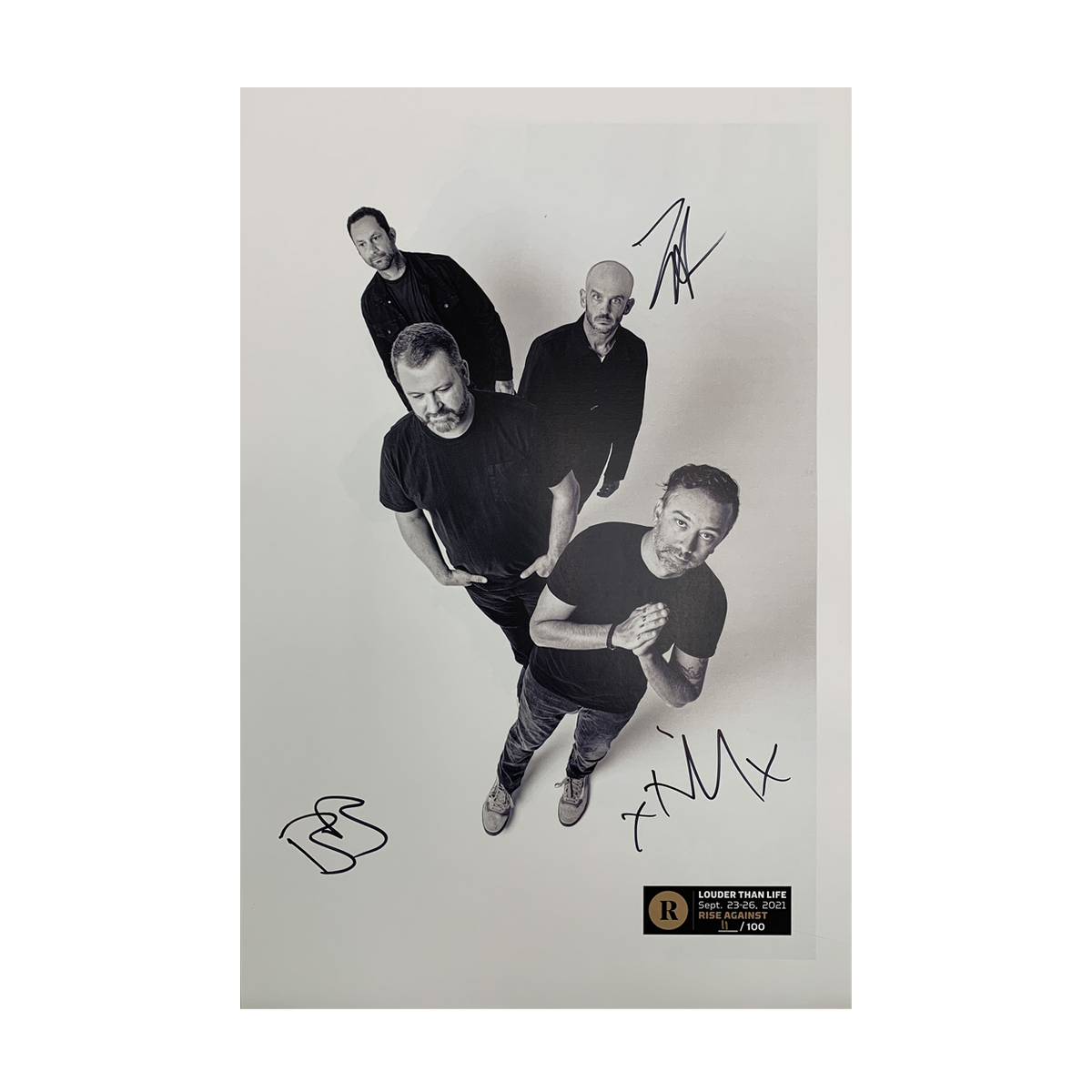 RISE AGAINST X REVOLVER X LOUDER THAN LIFE - SIGNED FESTIVAL POSTER