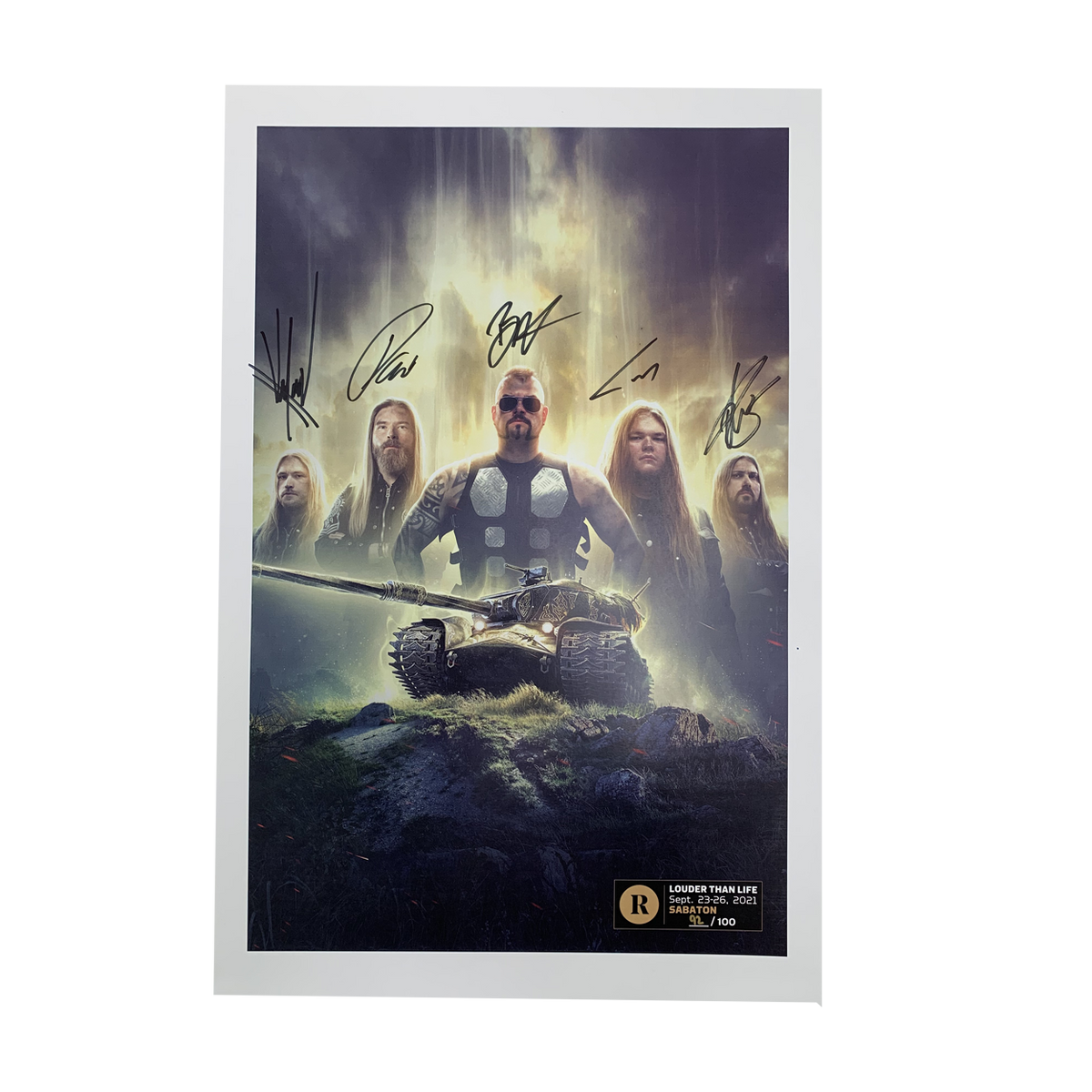 SABATON X REVOLVER X LOUDER THAN LIFE - SIGNED FESTIVAL POSTER