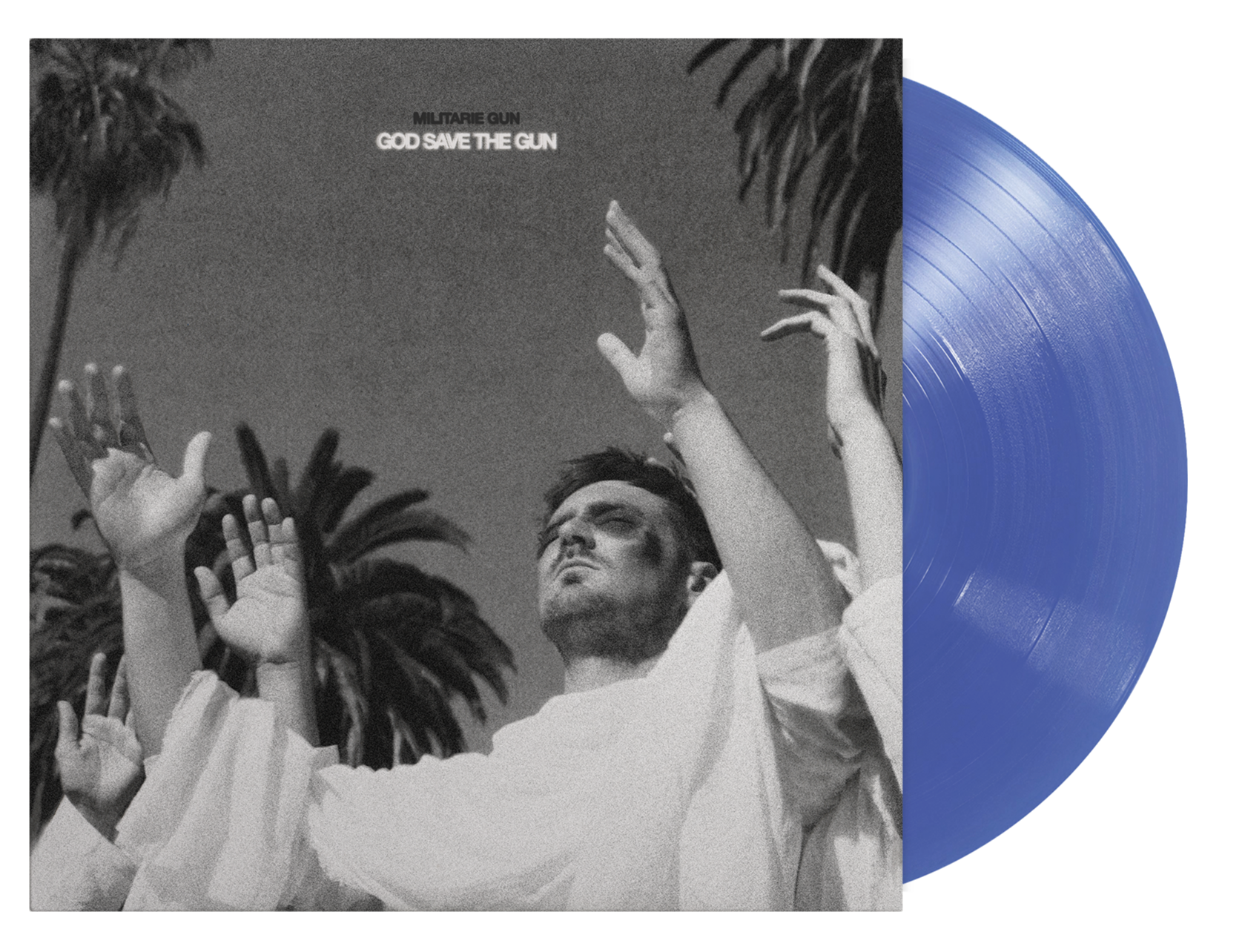 MILITARIE GUN ‘GOD SAVE THE GUN’ LP (Exclusive – Limited to 300, Translucent Blue Vinyl)