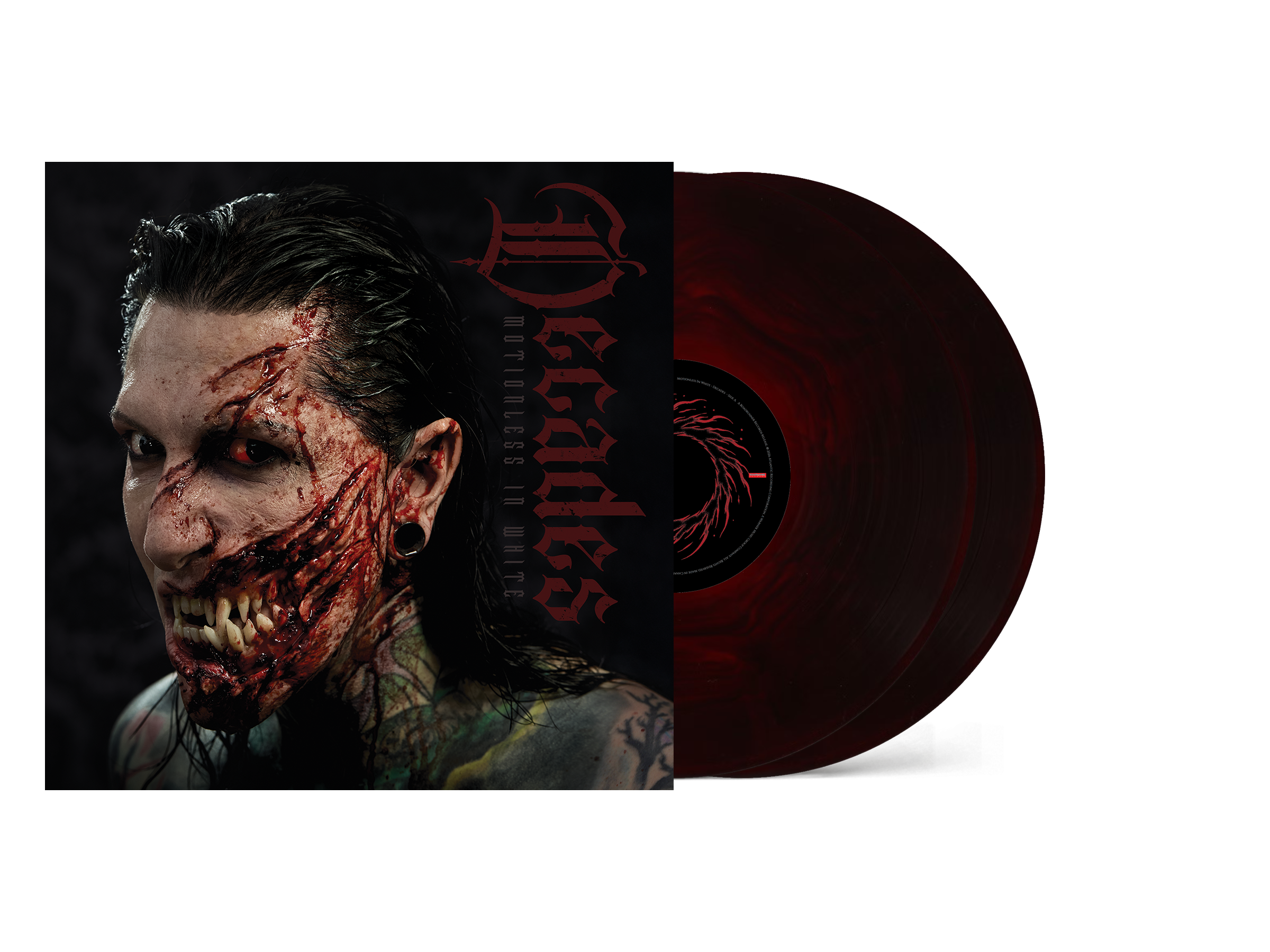 MOTIONLESS IN WHITE ‘DECADES’ 2LP (Exclusive – Limited to 500, Ruby & Sea Blue Galaxy Vinyl)