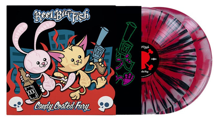 Reel Big Fish - Candy Coated Fury Vinyl 2xLP Flames /250 Limited Edition  New 677516137119