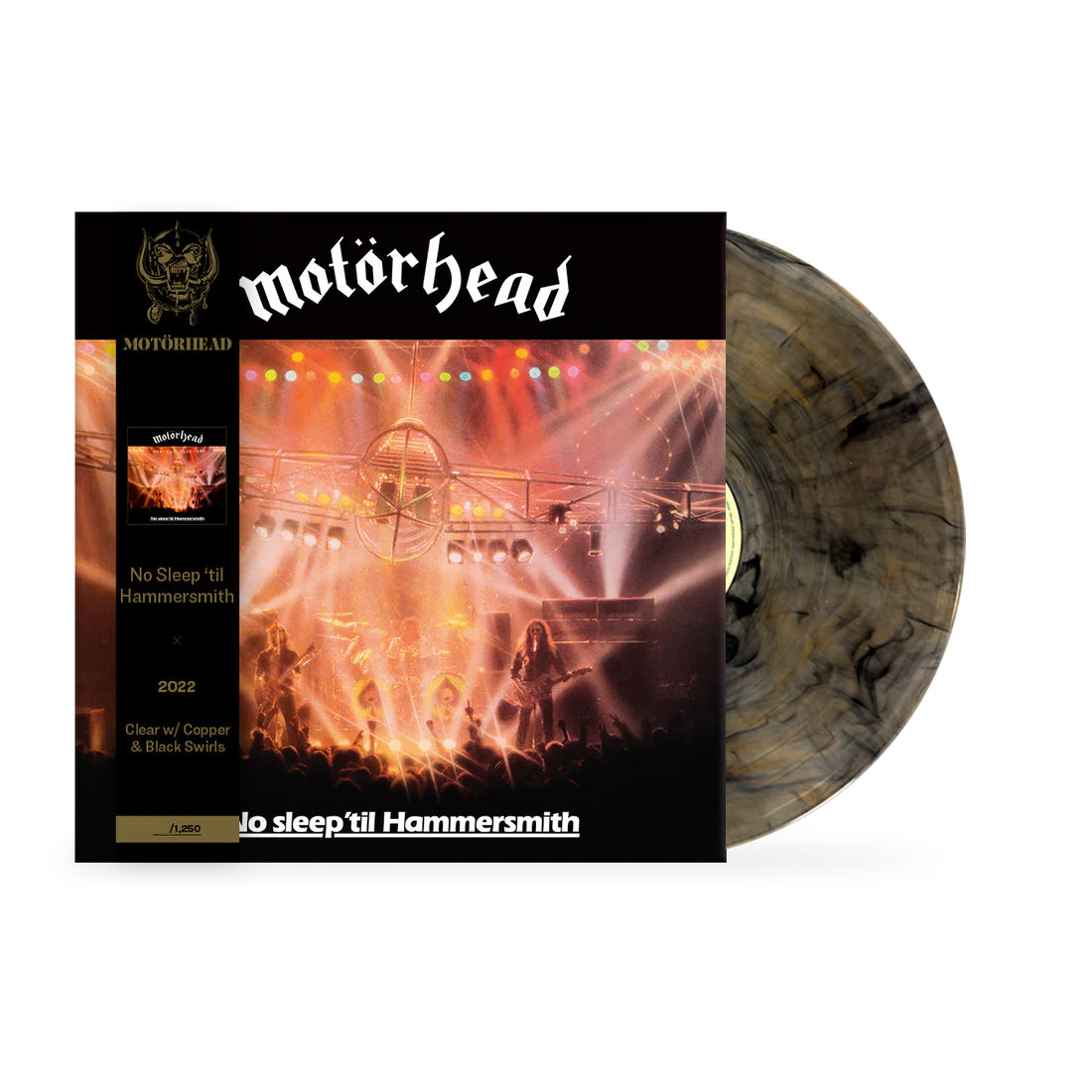 MOTÖRHEAD 'NO SLEEP 'TIL HAMMERSMITH' LP + REVOLVER SPECIAL COLLECTOR'S EDITION MAGAZINE (Color Swirl Vinyl)