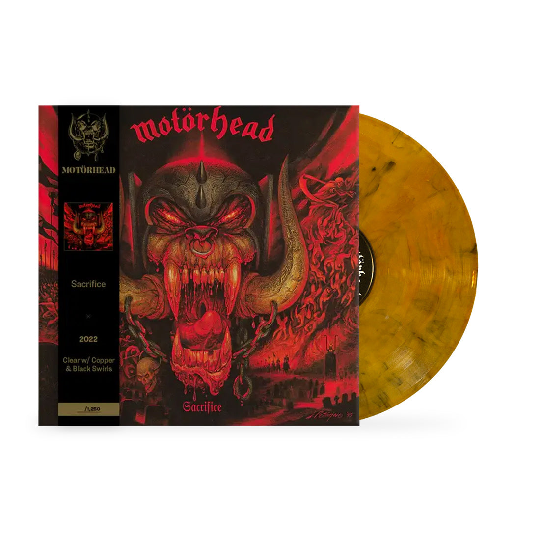 MOTÖRHEAD 'SACRIFICE' COLOR SWIRL LP + REVOLVER SPECIAL COLLECTOR'S EDITION MAGAZINE