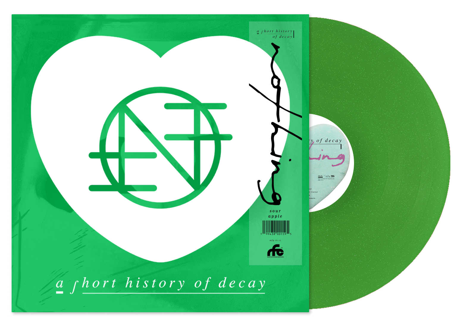 NOTHING ‘A SHORT HISTORY OF DECAY’ LP (Exclusive – Limited to 300, Sour Apple Glitter Vinyl)