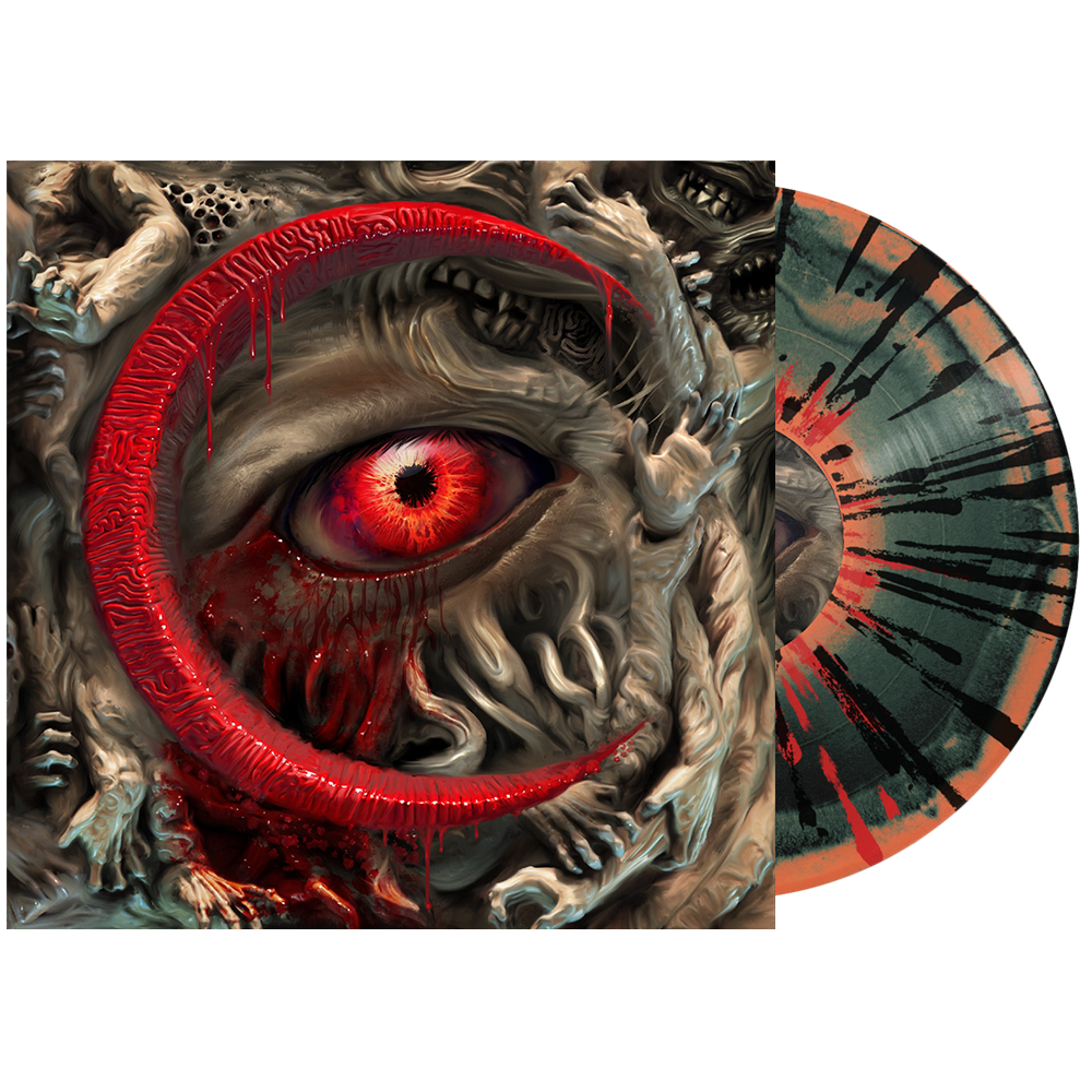 OCEANO ‘LIVING CHAOS’ LP (Limited Edition – Only 100 Made, Black, Swamp Green, & Orange Side A/B w/ Black & Red Splatter Vinyl)