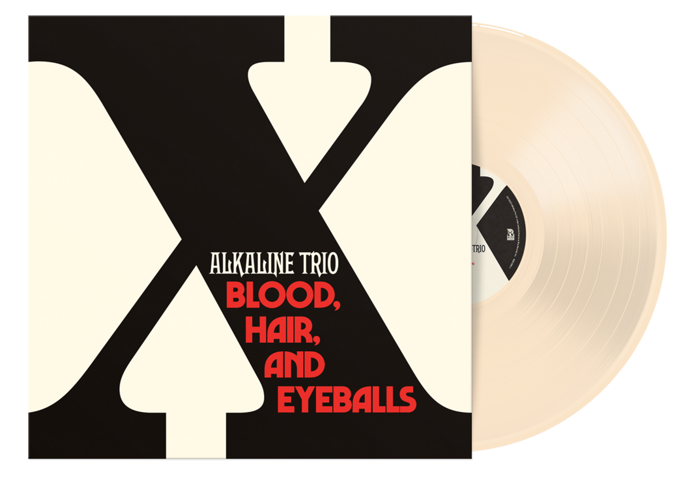 ALKALINE TRIO 'BLOOD, HAIR, AND EYEBALLS' LP (Limited Edition – Only 300 Made, Bone Vinyl)