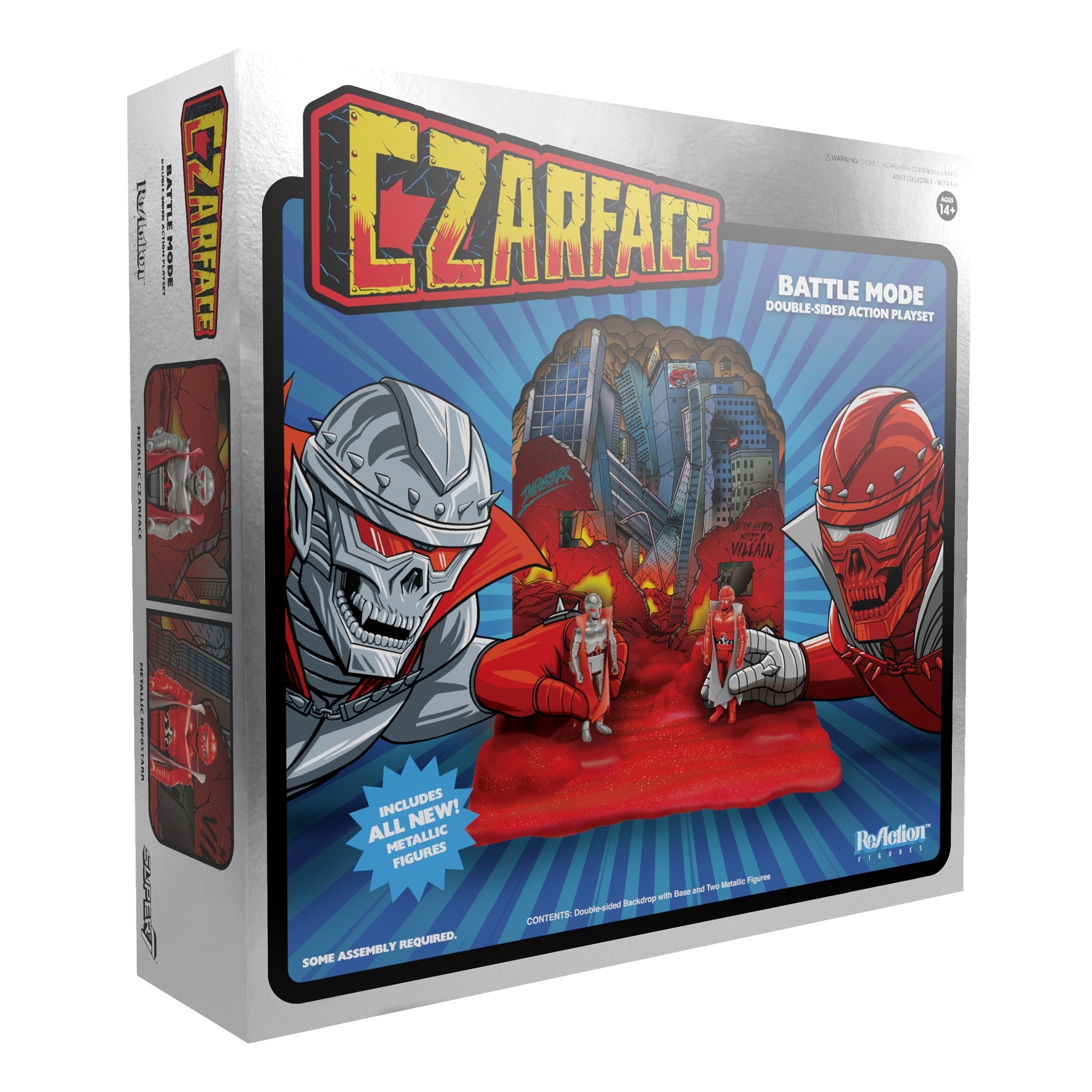 CZARFACE REACTION FIGURES BATTLE MODE DOUBLE-SIDED PLAYSET