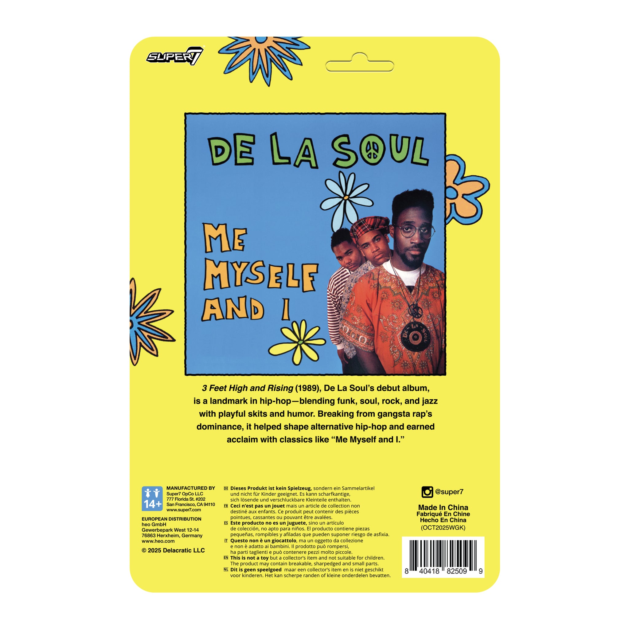DE LA SOUL DAVID "TRUGOY THE DOVE" JOLICOEUR REACTION FIGURE WAVE 1 (Me, Myself & I)