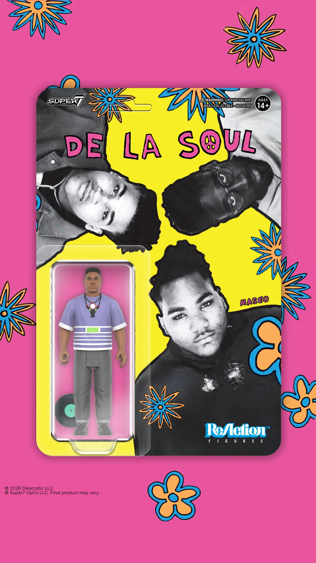 DE LA SOUL VINCENT "MASEO" MASON REACTION FIGURE WAVE 1 (Me, Myself & I)