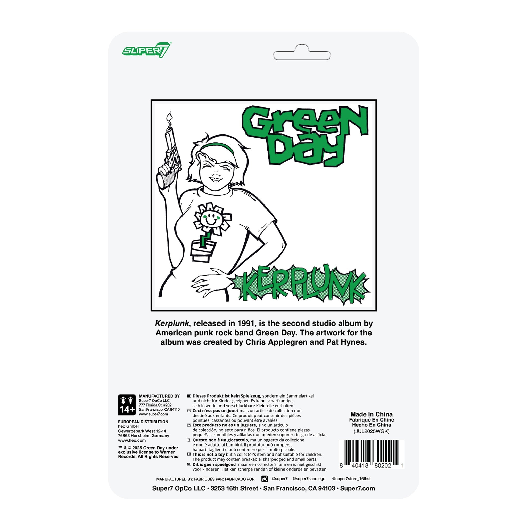 GREEN DAY 'KERPLUNK GIRL' REACTION FIGURE