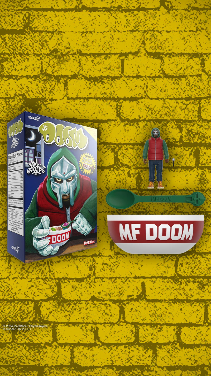 MF DOOM - "MM..FOOD" CEREAL BOWL SET - REACTION FIGURE - WAVE 2