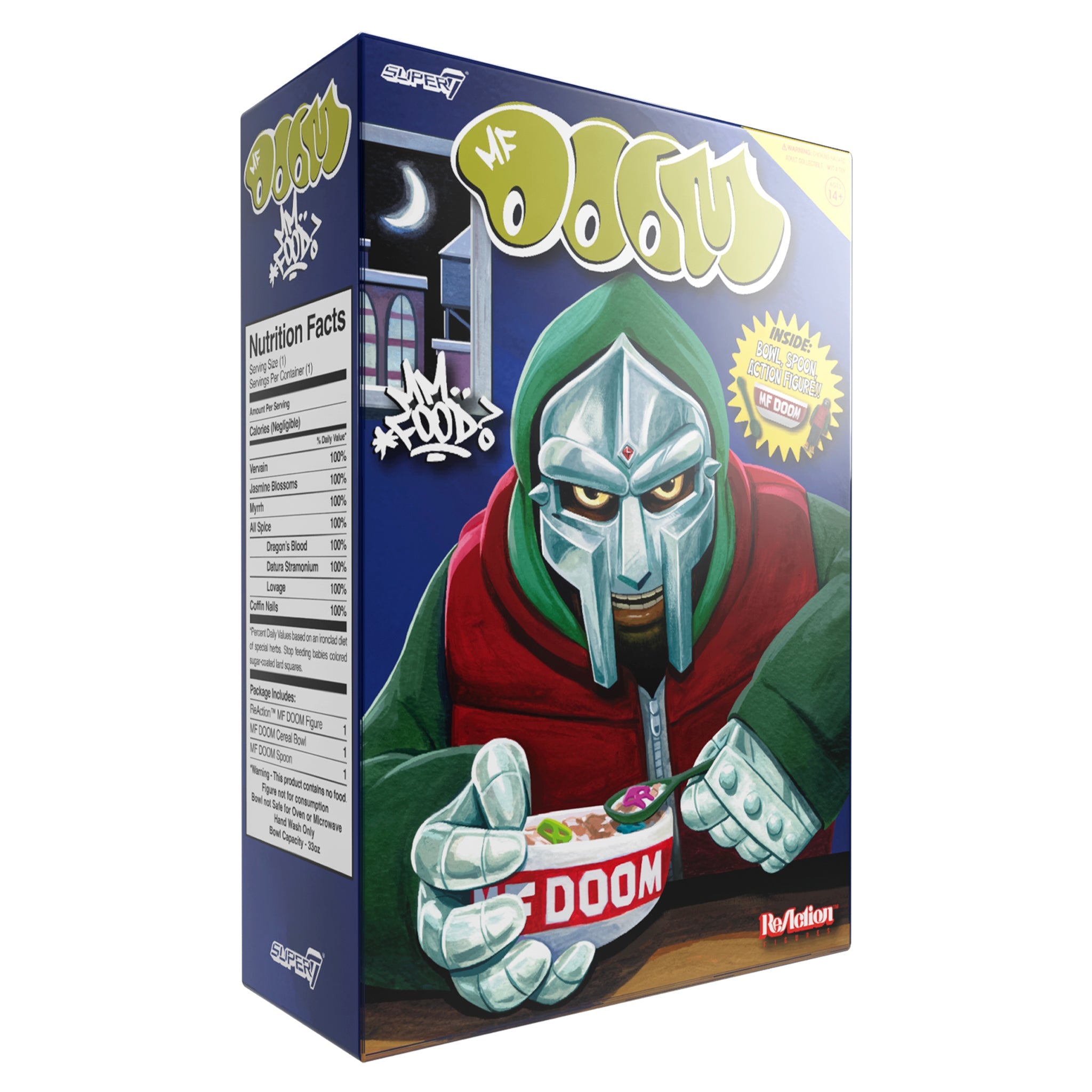 MF DOOM - "MM..FOOD" CEREAL BOWL SET - REACTION FIGURE - WAVE 2