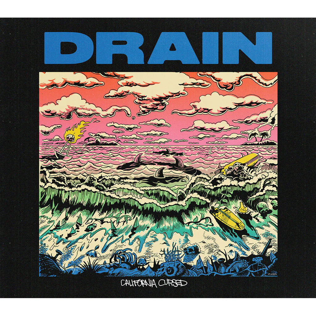 DRAIN 'CALIFORNIA CURSED' LP (Colored Vinyl)