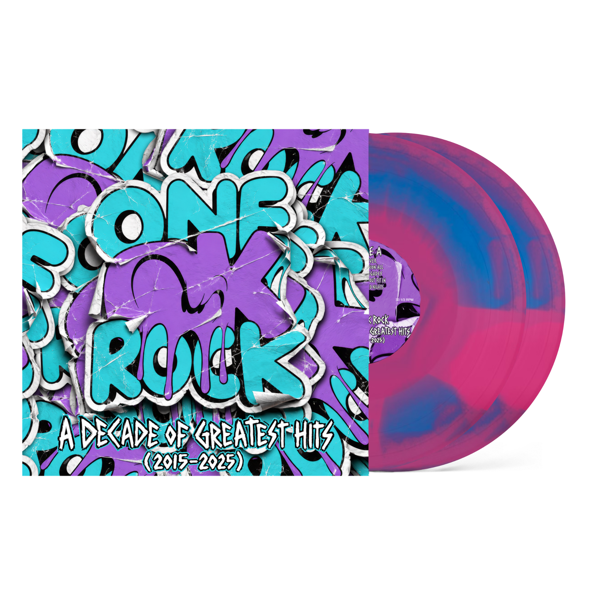 ONE OK ROCK ‘A DECADE OF GREATEST HITS (2015-2025)’ 2LP (Exclusive – Limited to 500, Pink & Blue Vinyl)