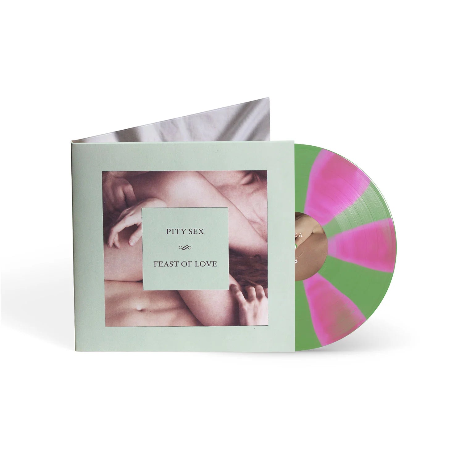 PITY SEX 'FEAST OF LOVE' LP (10th Anniversary Edition, Pink & Green Pinwheel Vinyl)